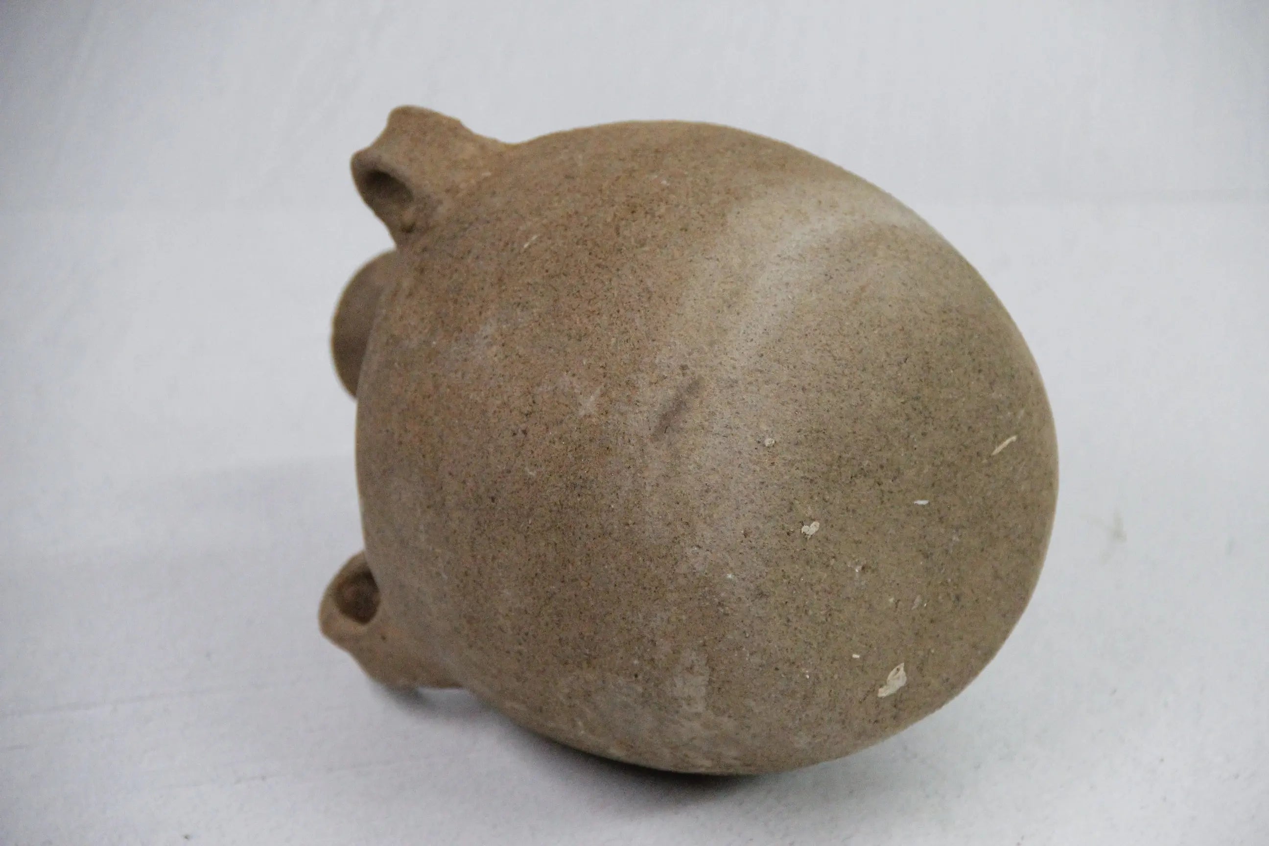 Antique Pottery Jug | Natural Clay Vessel With 3 Handles  Debra Hall Lifestyle