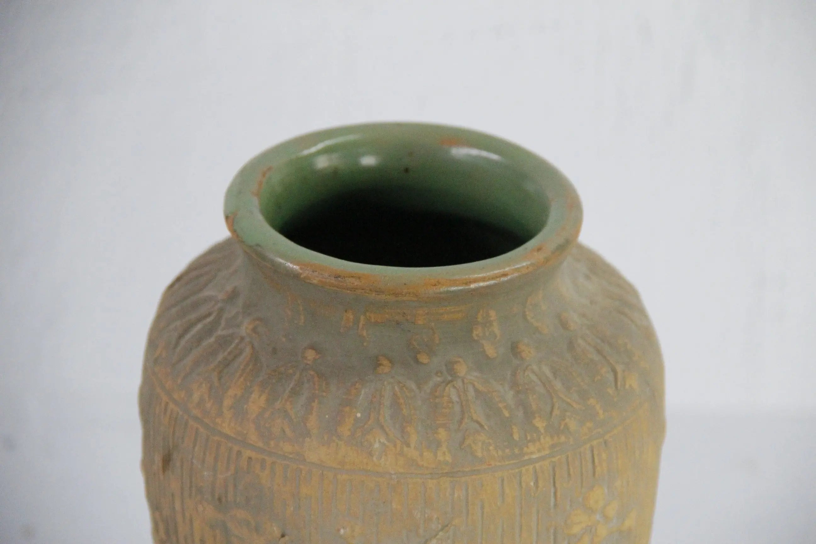 Antique Pottery Vase | Red Wing Brushware Union Stoneware  Debra Hall Lifestyle