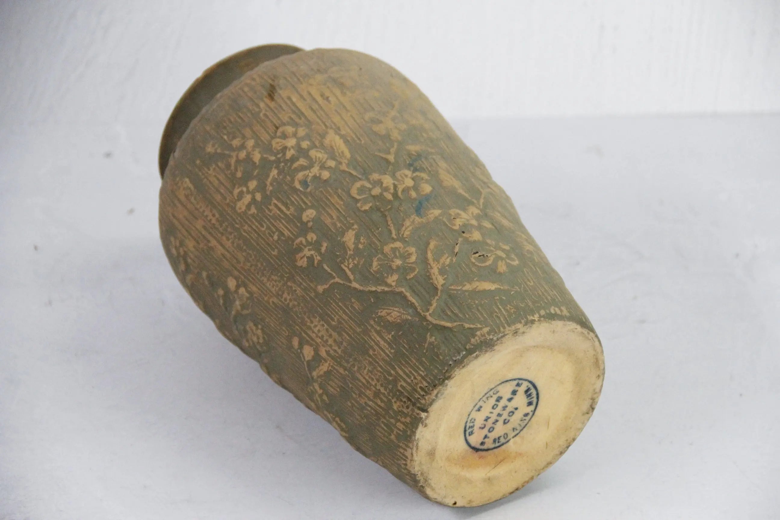 Antique Pottery Vase | Red Wing Brushware Union Stoneware  Debra Hall Lifestyle