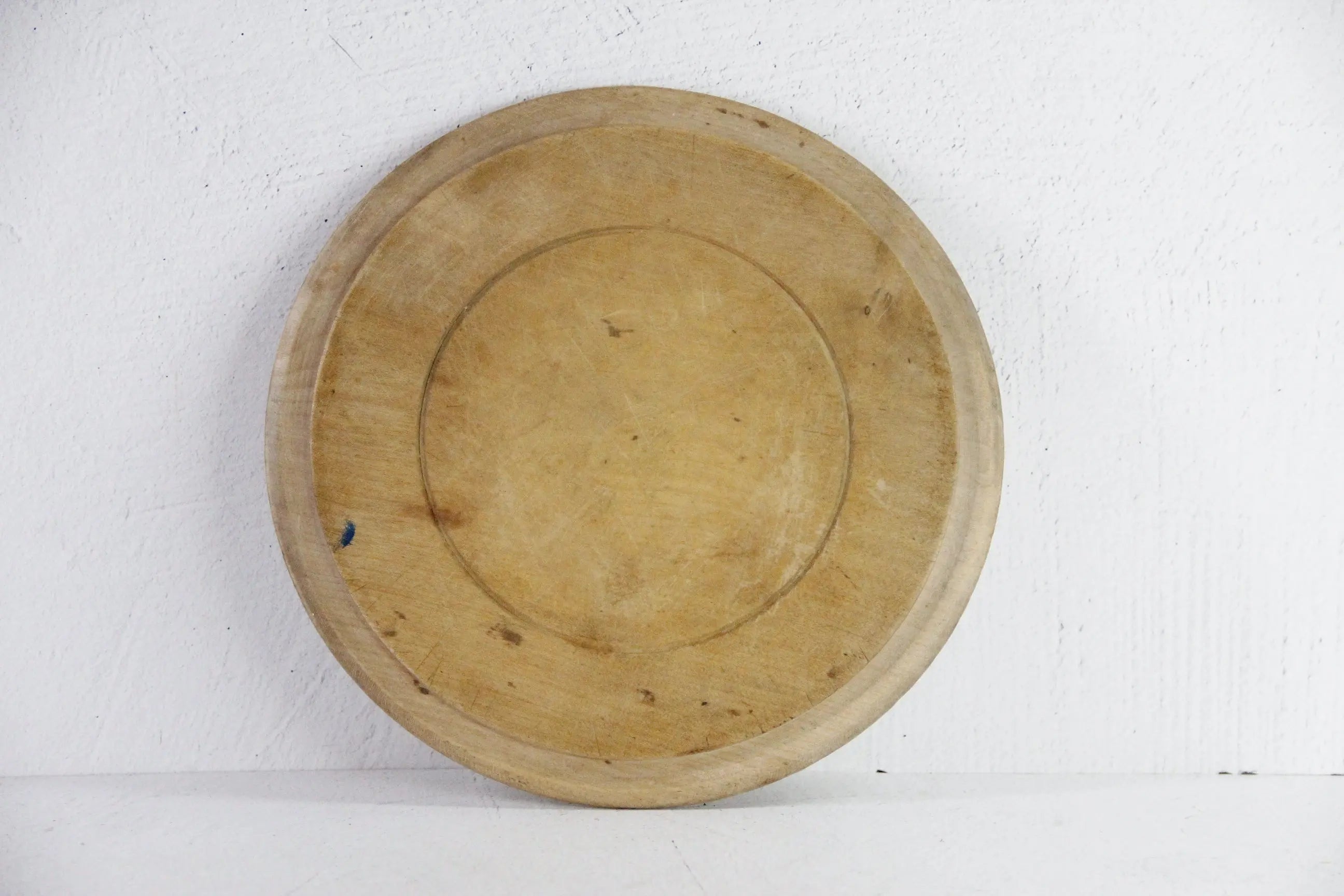 Antique Round Bread Board English | Wooden Carved Bread  Debra Hall Lifestyle