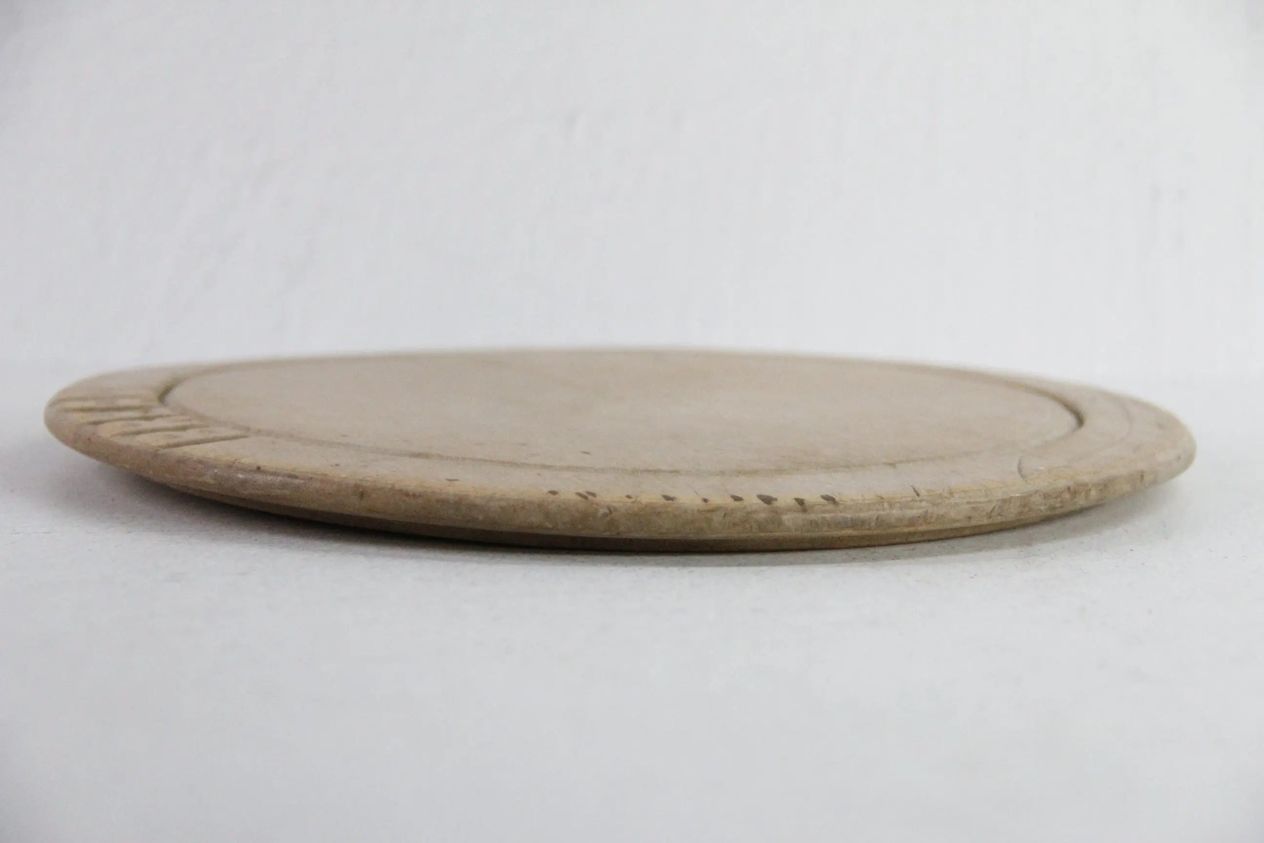 Antique Round Bread Board English | Wooden Carved Bread  Debra Hall Lifestyle