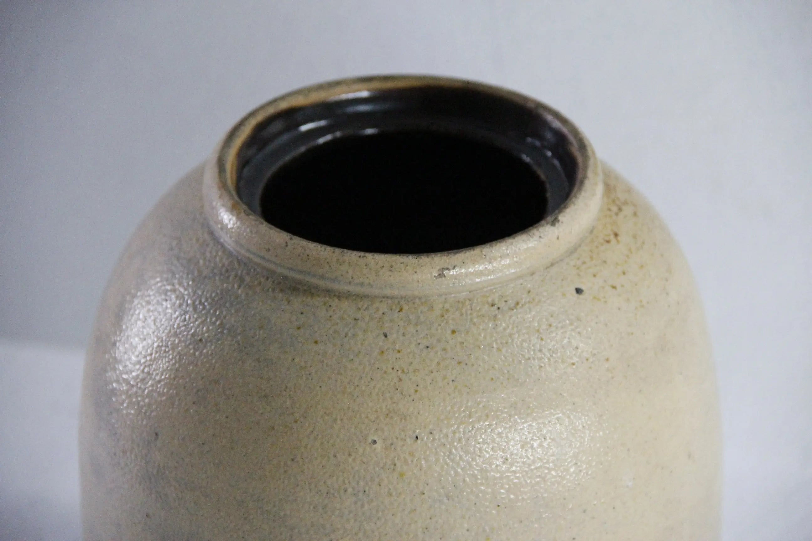 Antique Salt Glaze Stoneware Crock | Utensil Canning Jar  Debra Hall Lifestyle