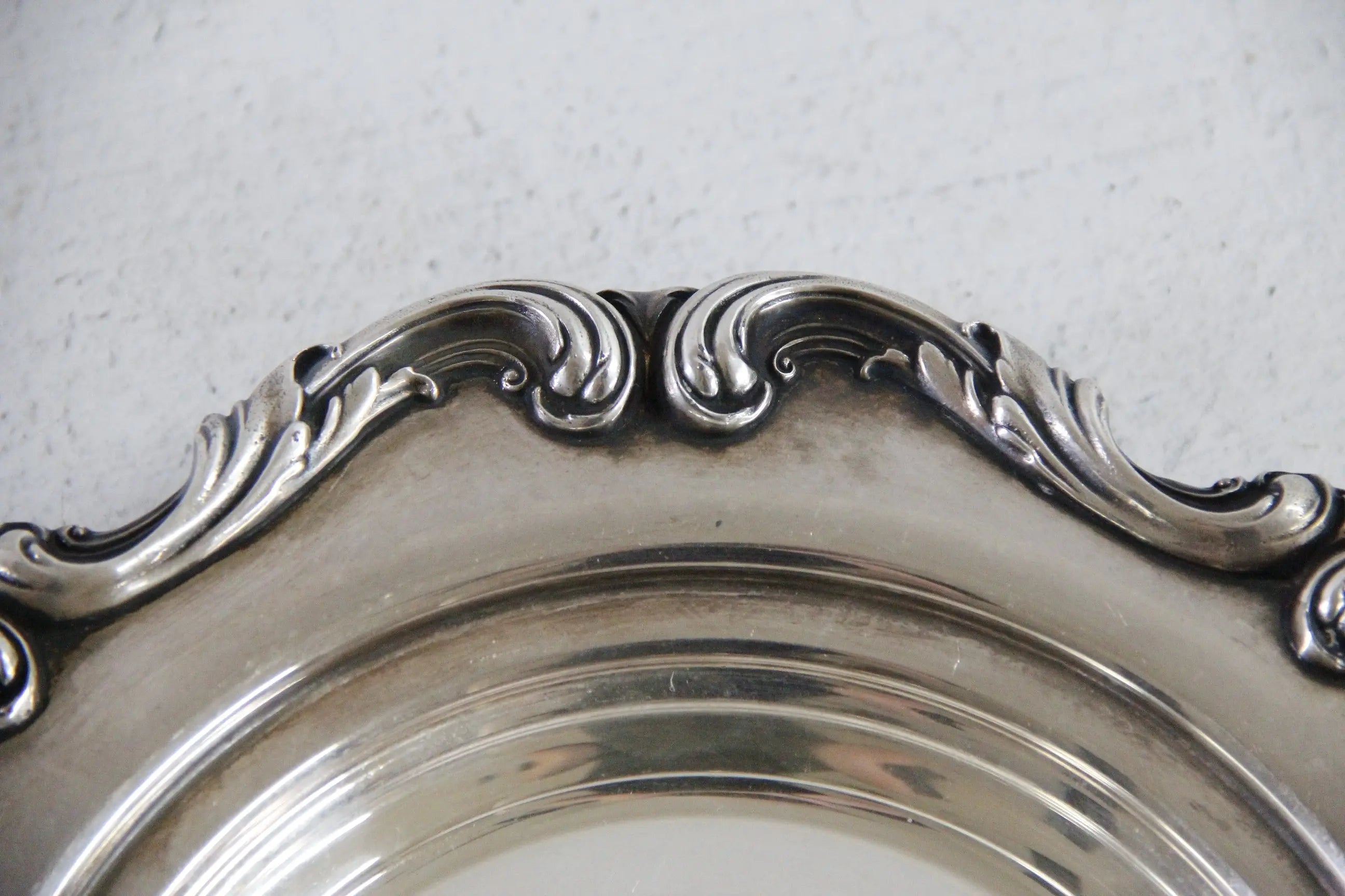 Antique Silver Bon Bon Dish | WSB 9" Tray Magnum Coaster  Debra Hall Lifestyle