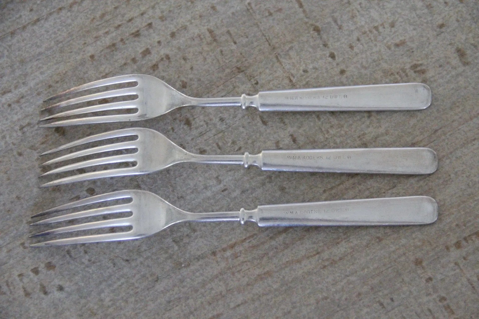 Antique Silver Dinner Fork | Flatware 3 Pcs.  Debra Hall Lifestyle