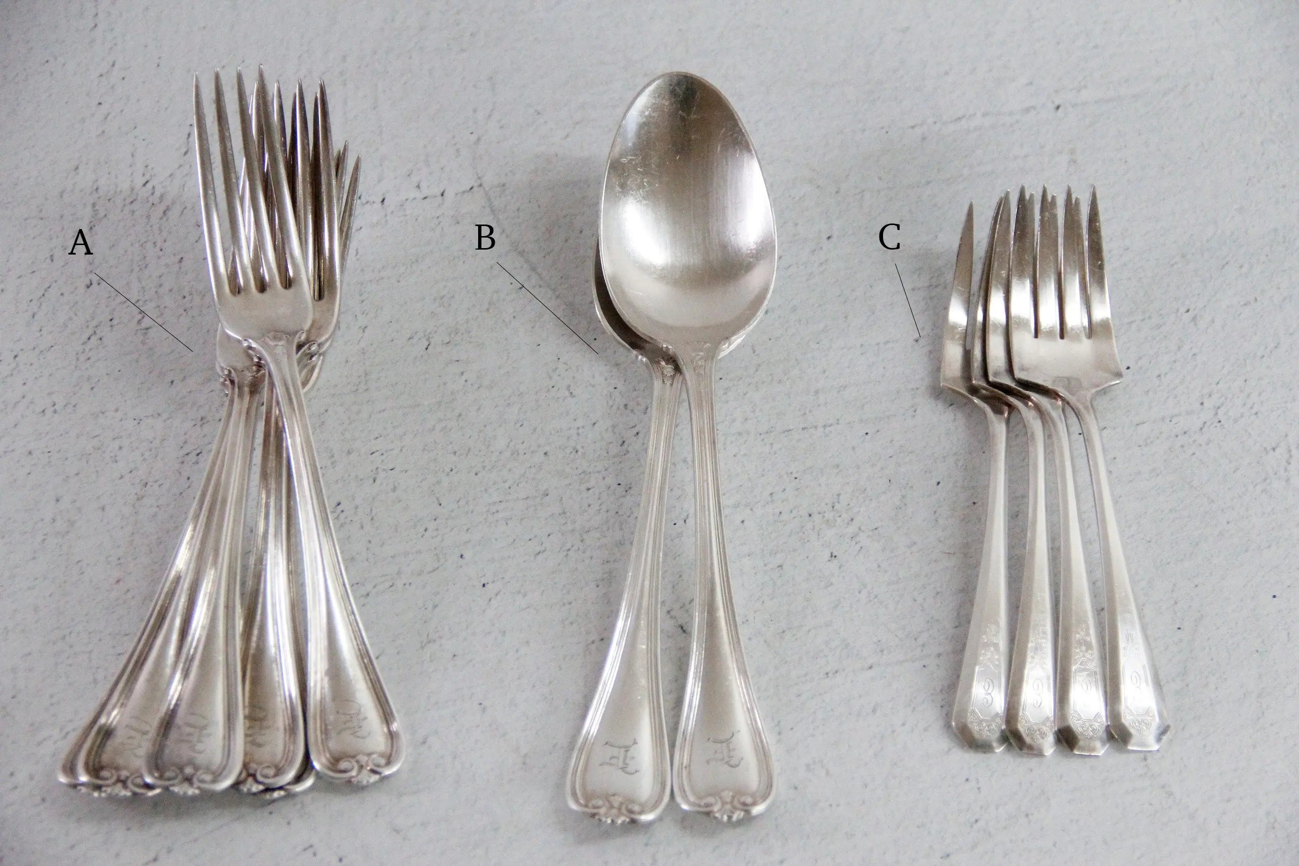 Antique Silver Flatware Set | 1847 Rogers Bros. Silverware  Debra Hall Lifestyle