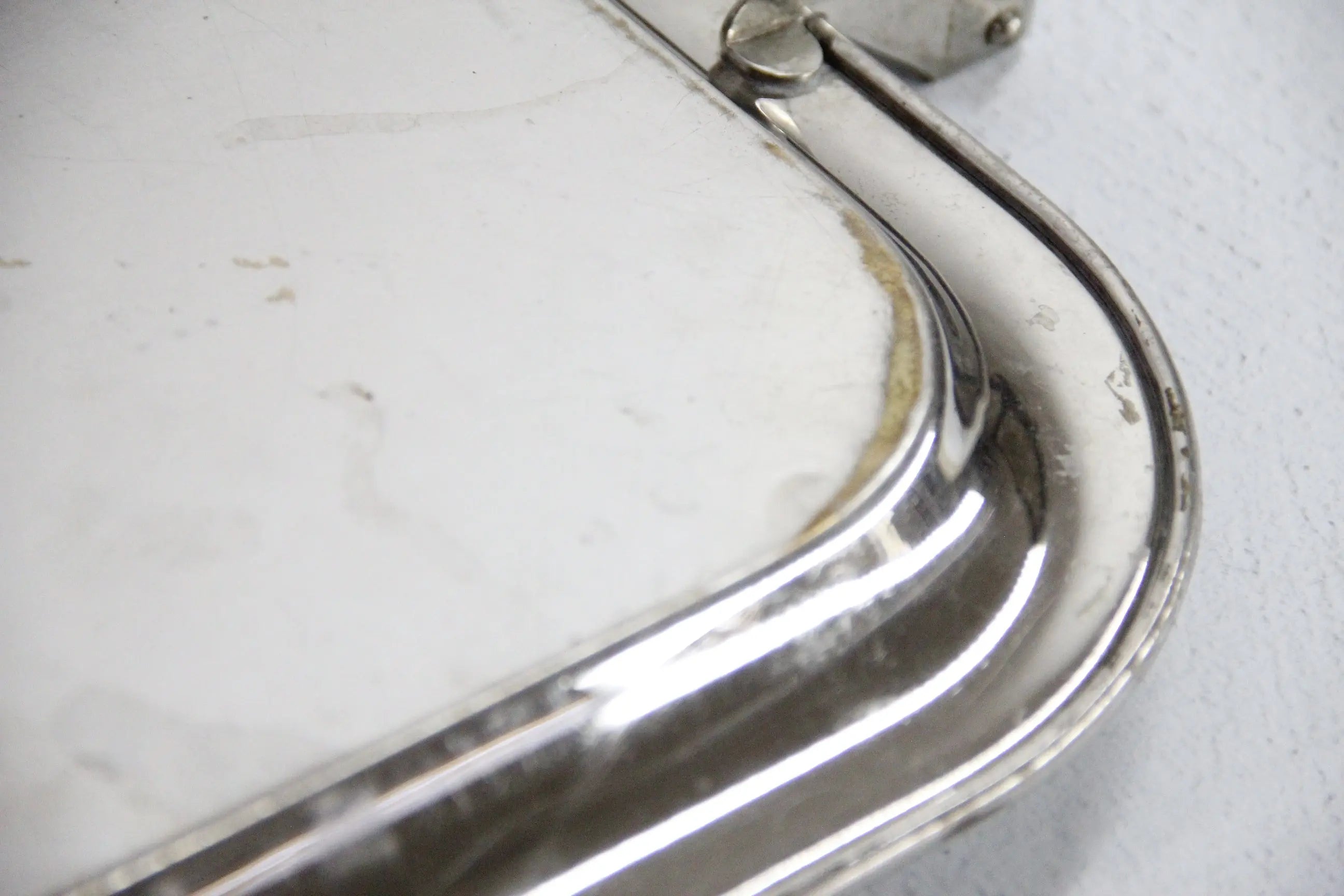 Antique Silver Serving Tray with Handles-Wood | Sternau & Co  Debra Hall Lifestyle
