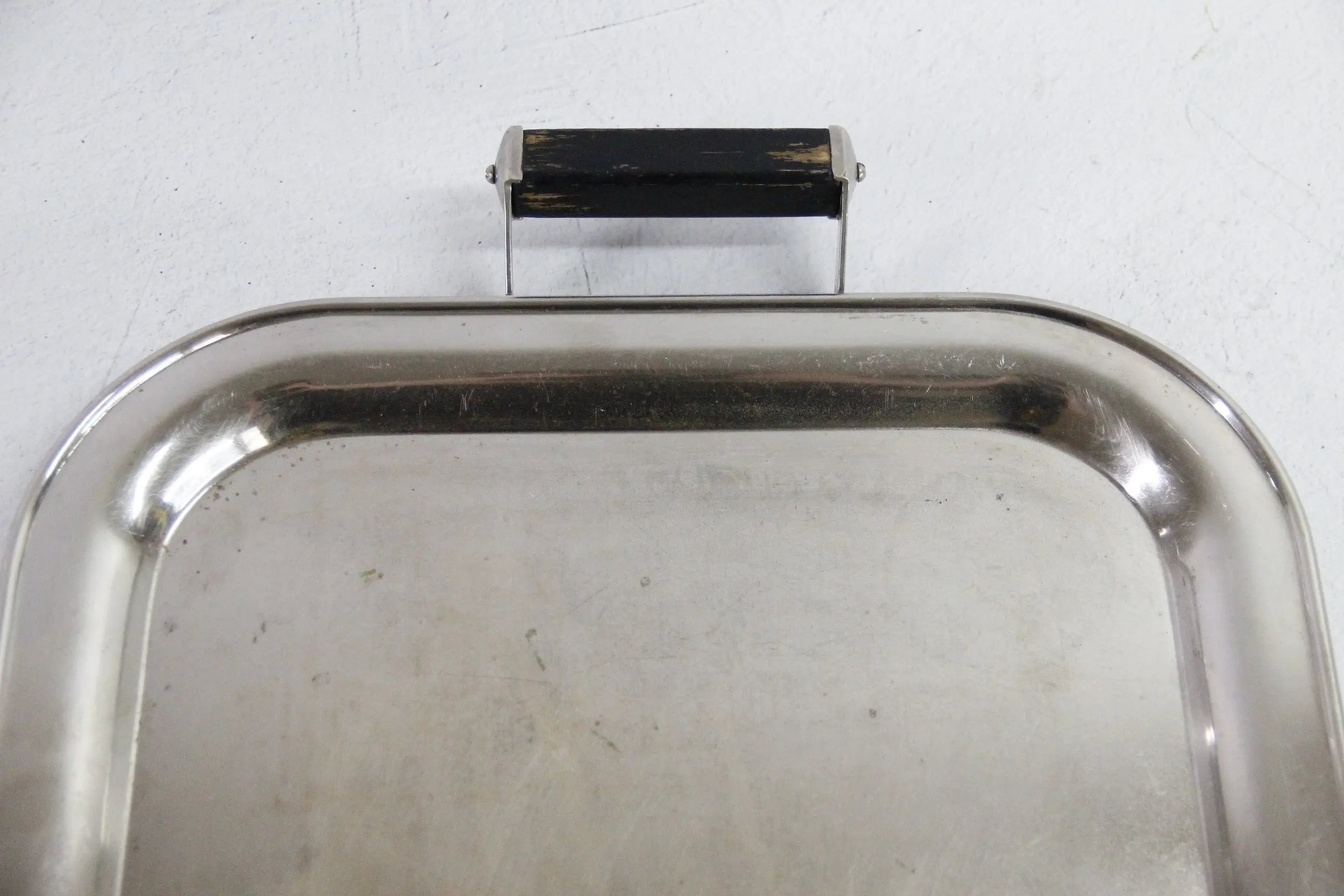 Antique Silver Serving Tray with Handles-Wood | Sternau & Co  Debra Hall Lifestyle
