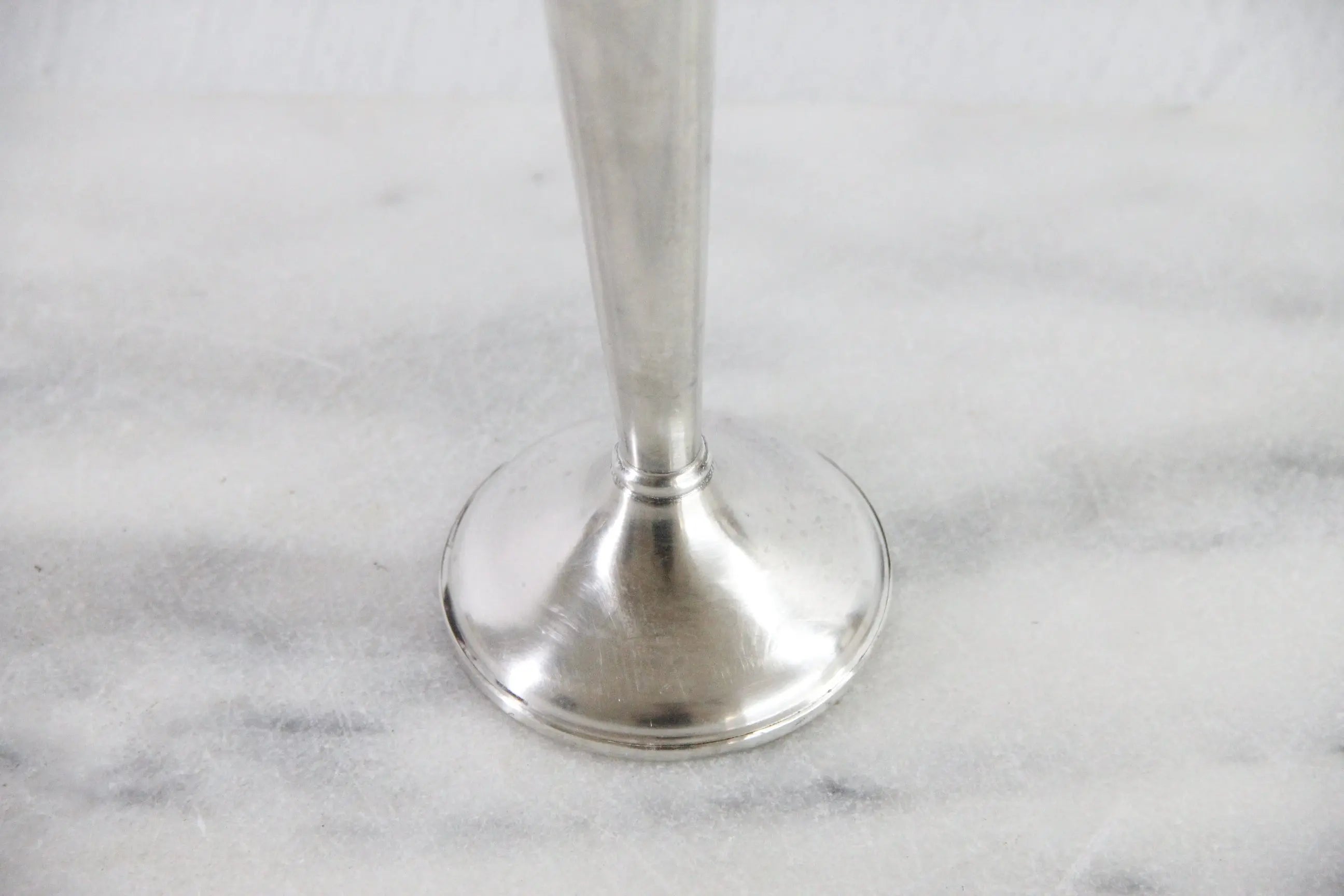 Vintage Sterling Silver Vase Preisner 8" Trumpet Bud Vase 4.4 oz