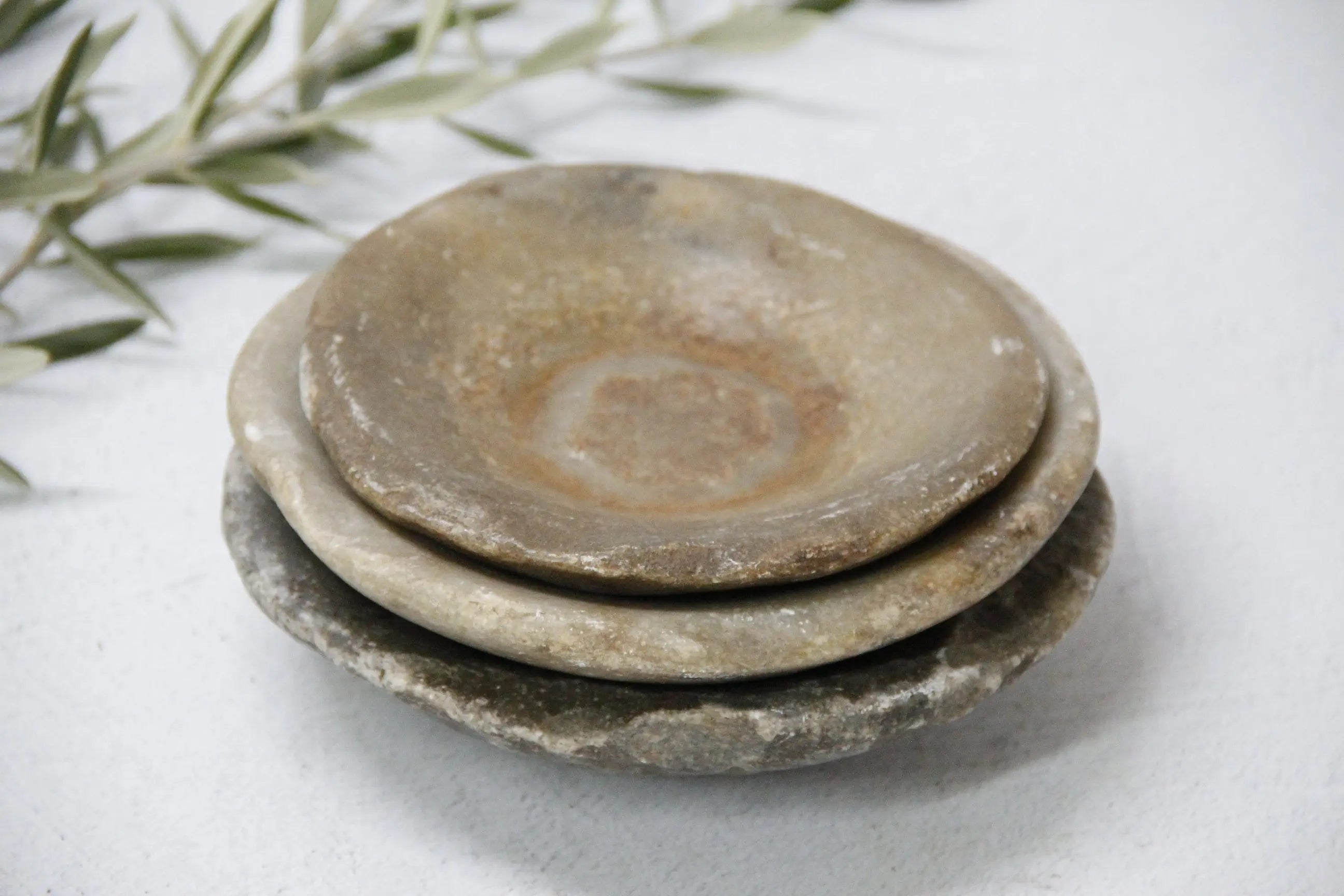 Antique Stone Bowl | Honed Limestone Small  Debra Hall Lifestyle