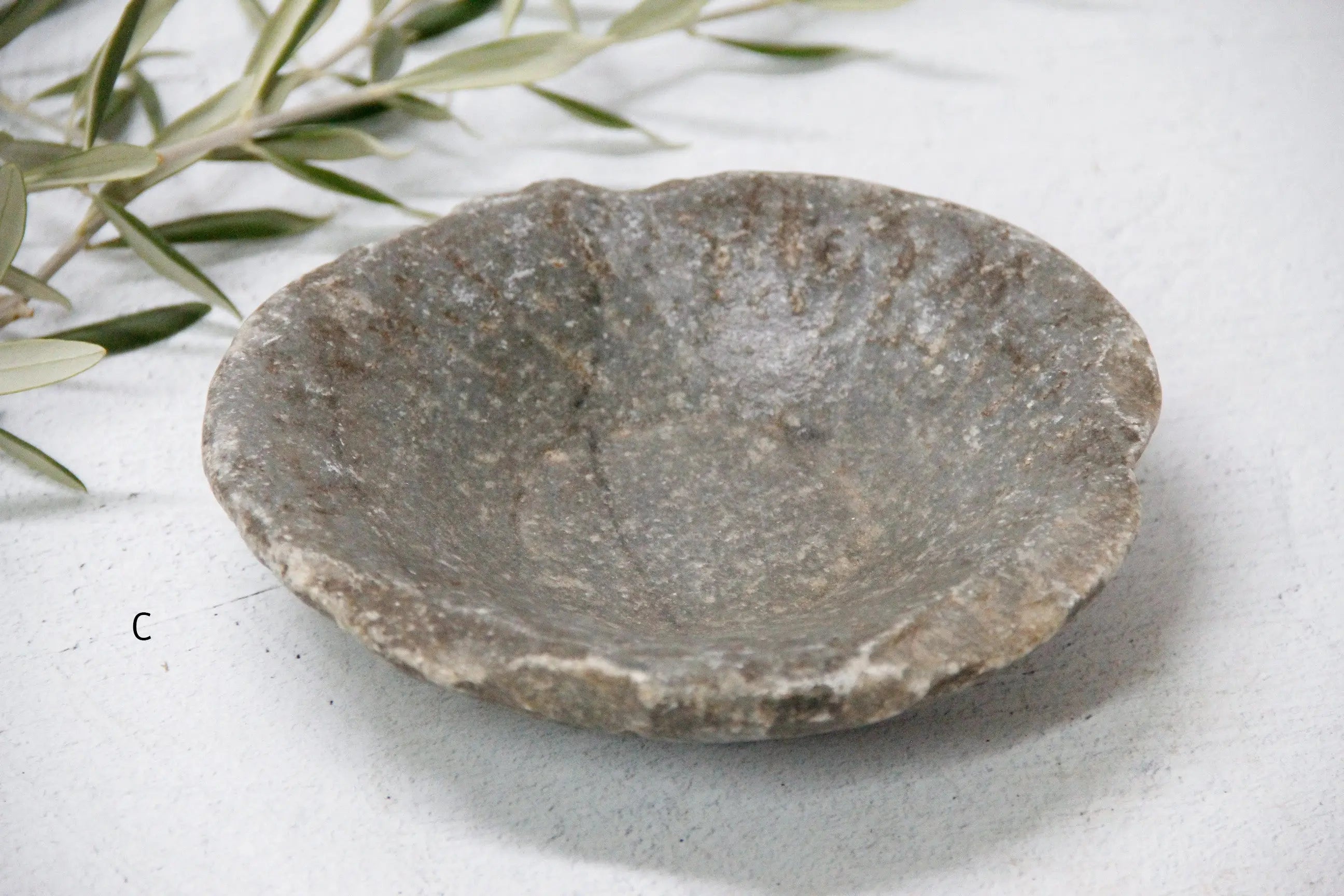 Antique Stone Bowl | Honed Limestone Small  Debra Hall Lifestyle