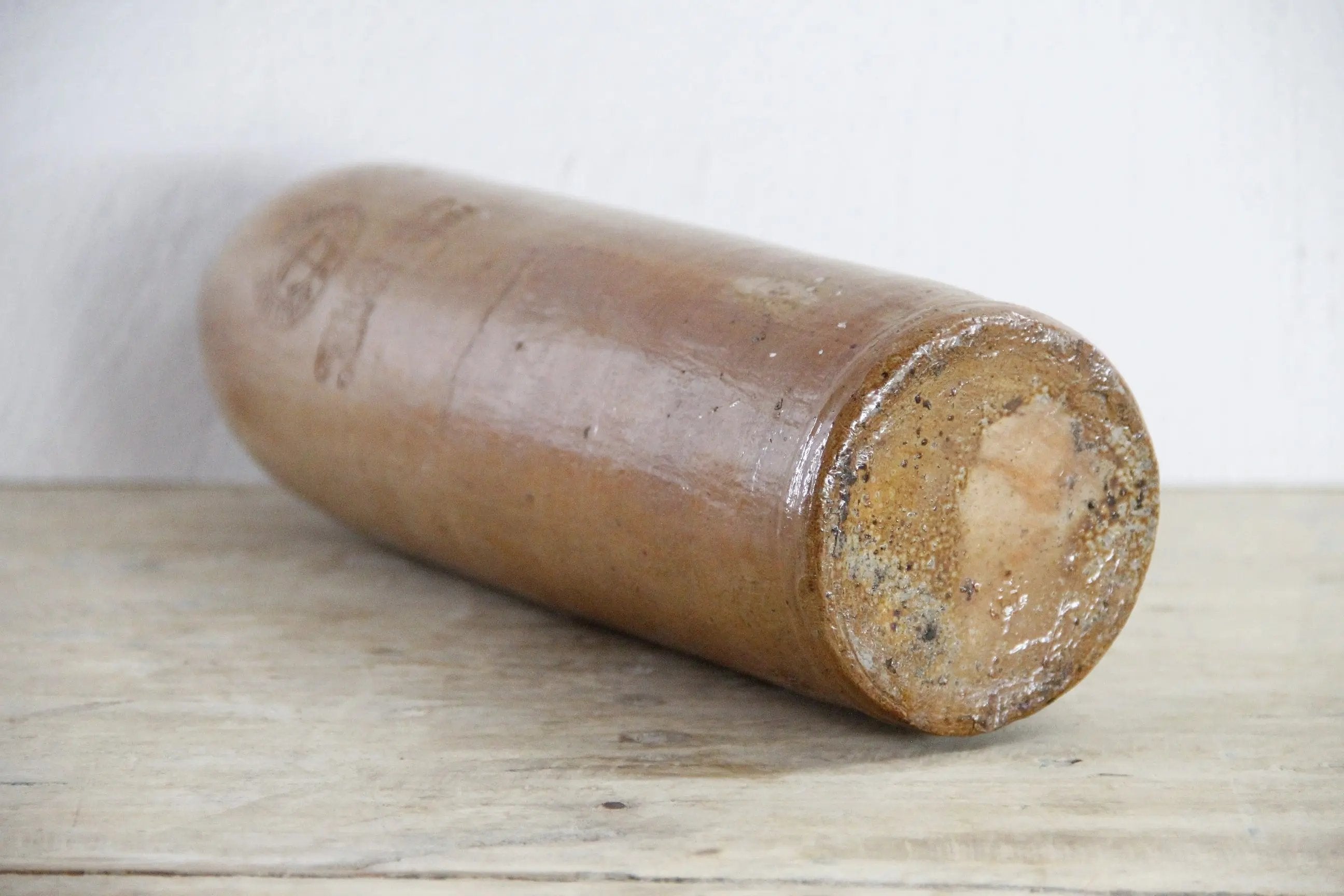 Antique Stoneware Bottle | German Earthenware Vessel  Debra Hall Lifestyle