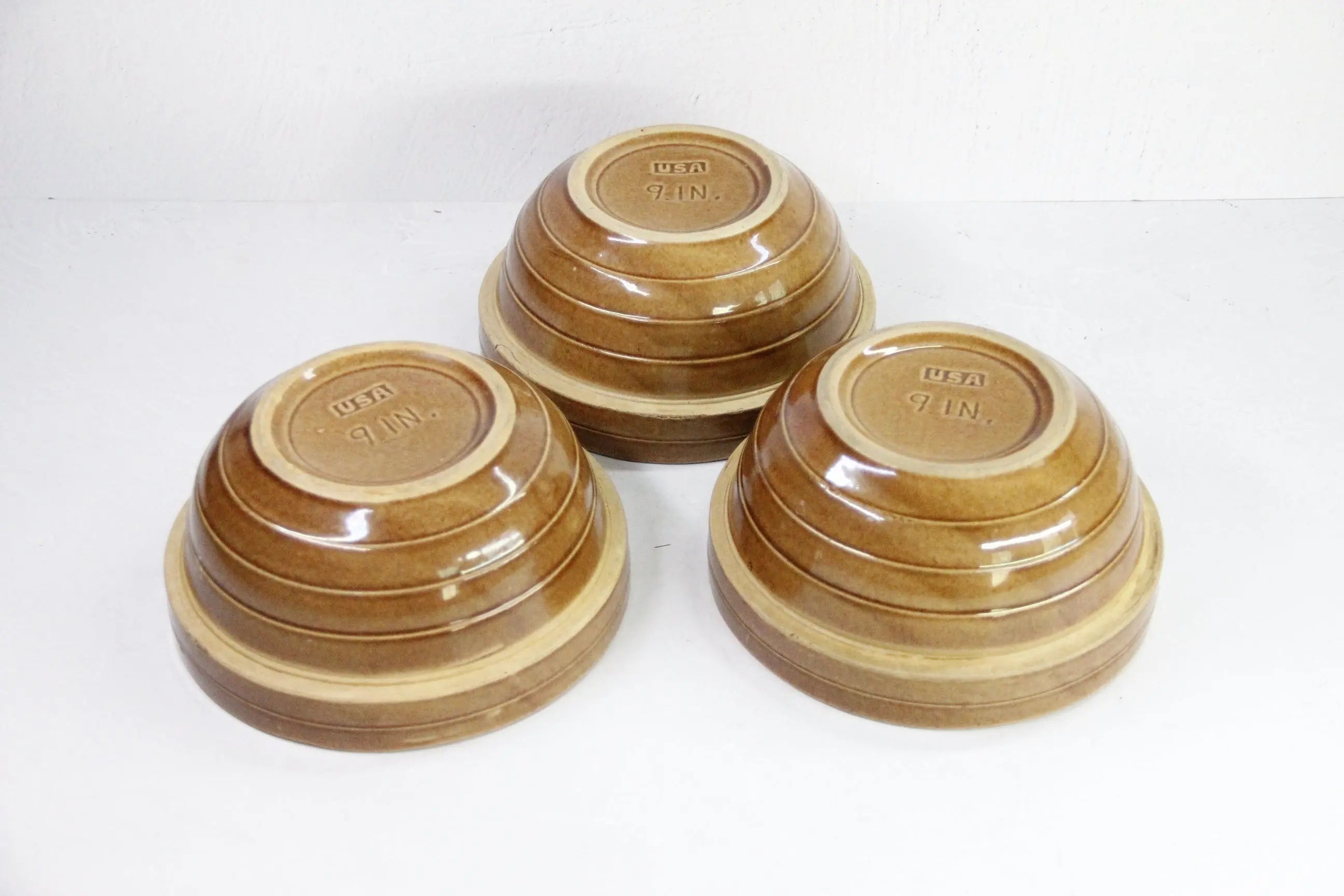 Antique Stoneware Bowl | Crock Mixing/Stacking Bowl  Debra Hall Lifestyle