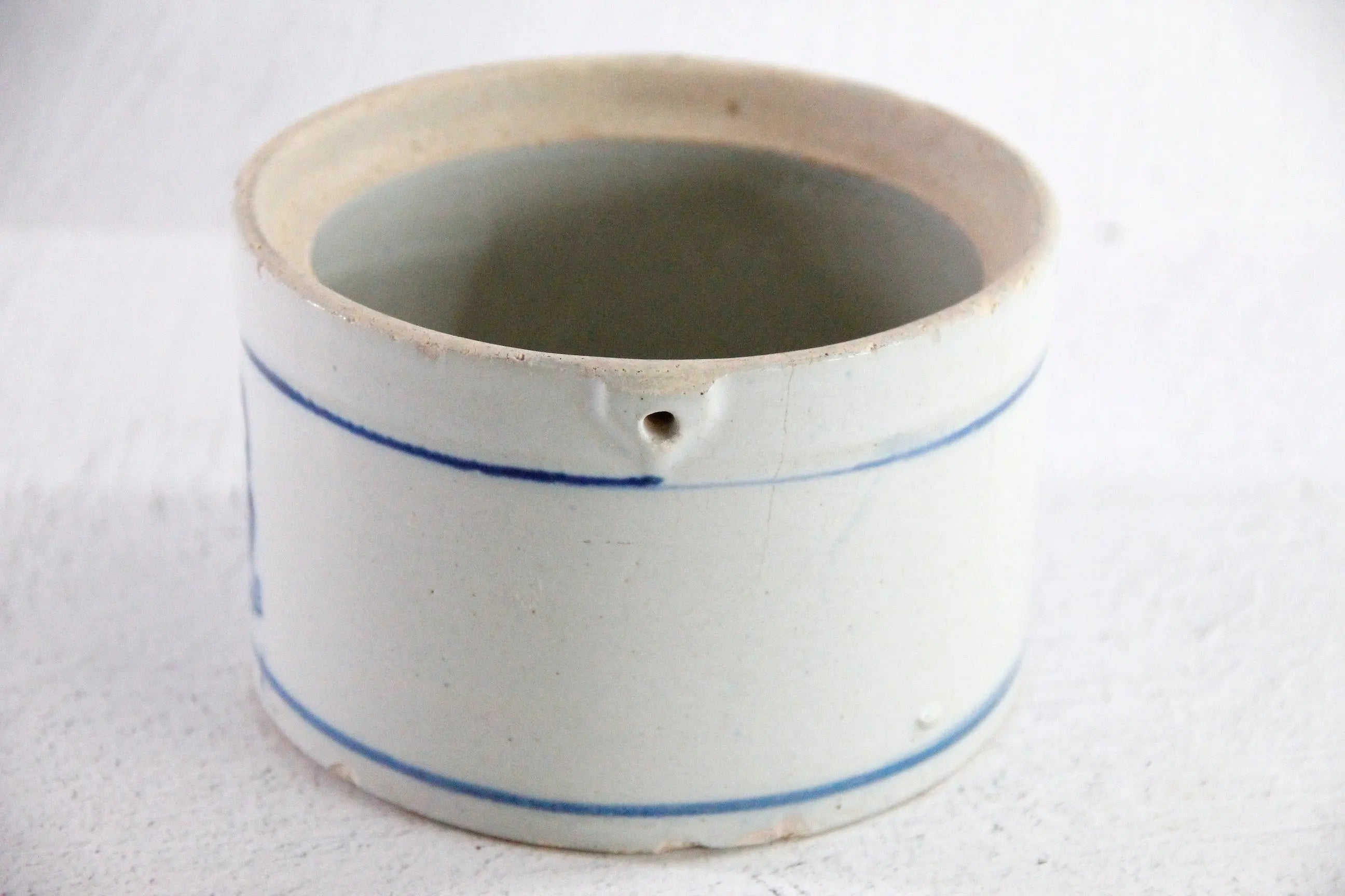 Antique Stoneware Butter Crock with Blue Cows | Primitive  Debra Hall Lifestyle