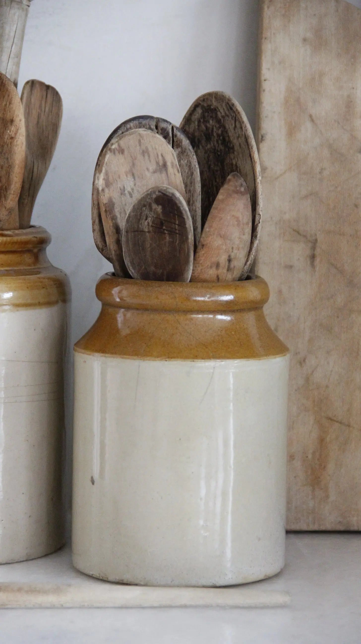 Antique Stoneware Canning Jar | Two Tone  Debra Hall Lifestyle