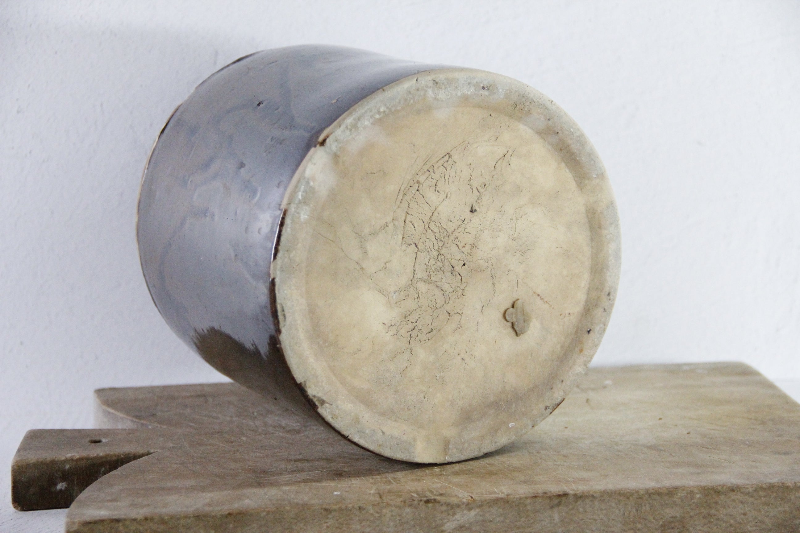 Antique Stoneware Crock | Albany Slip Glaze 1800s  Debra Hall Lifestyle