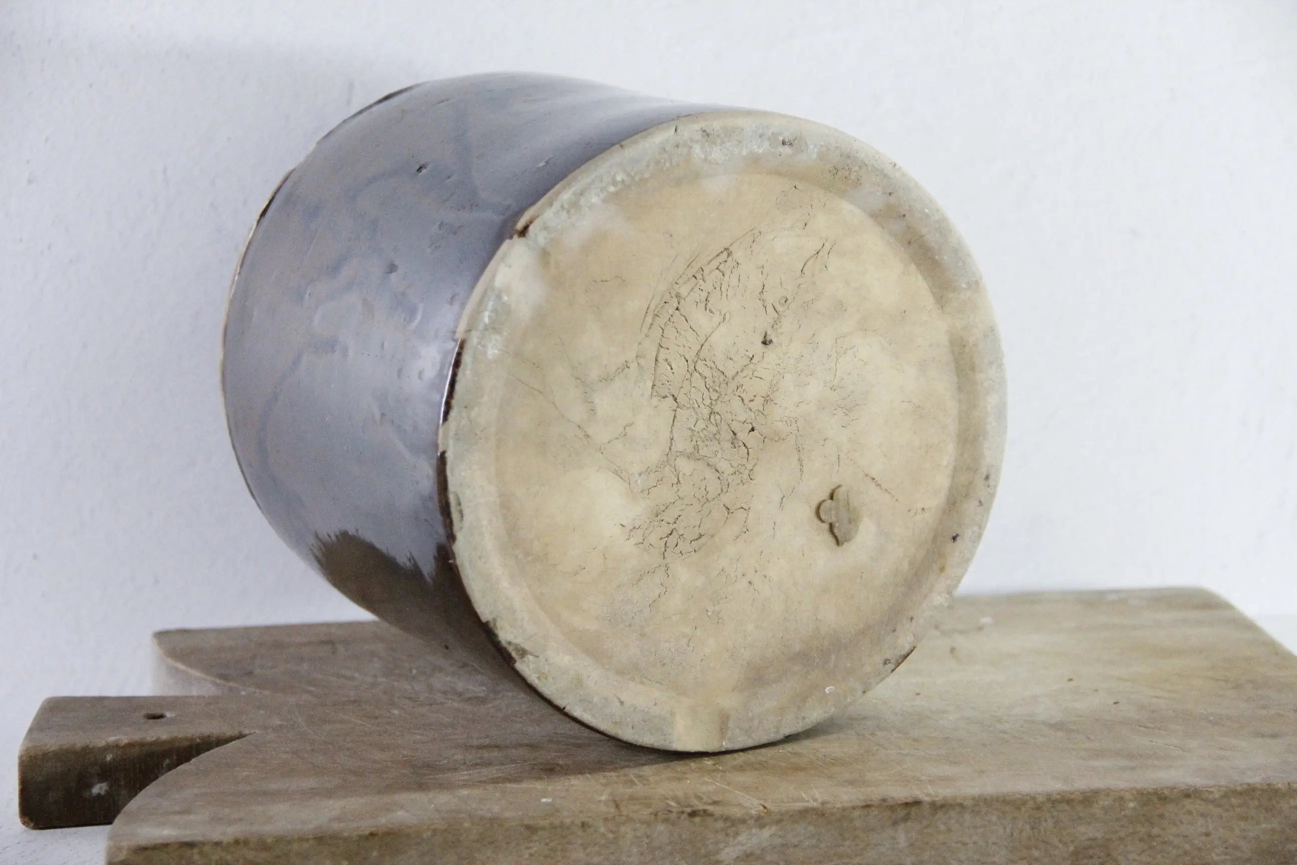 Antique Stoneware Crock | Albany Slip Glaze 1800s  Debra Hall Lifestyle