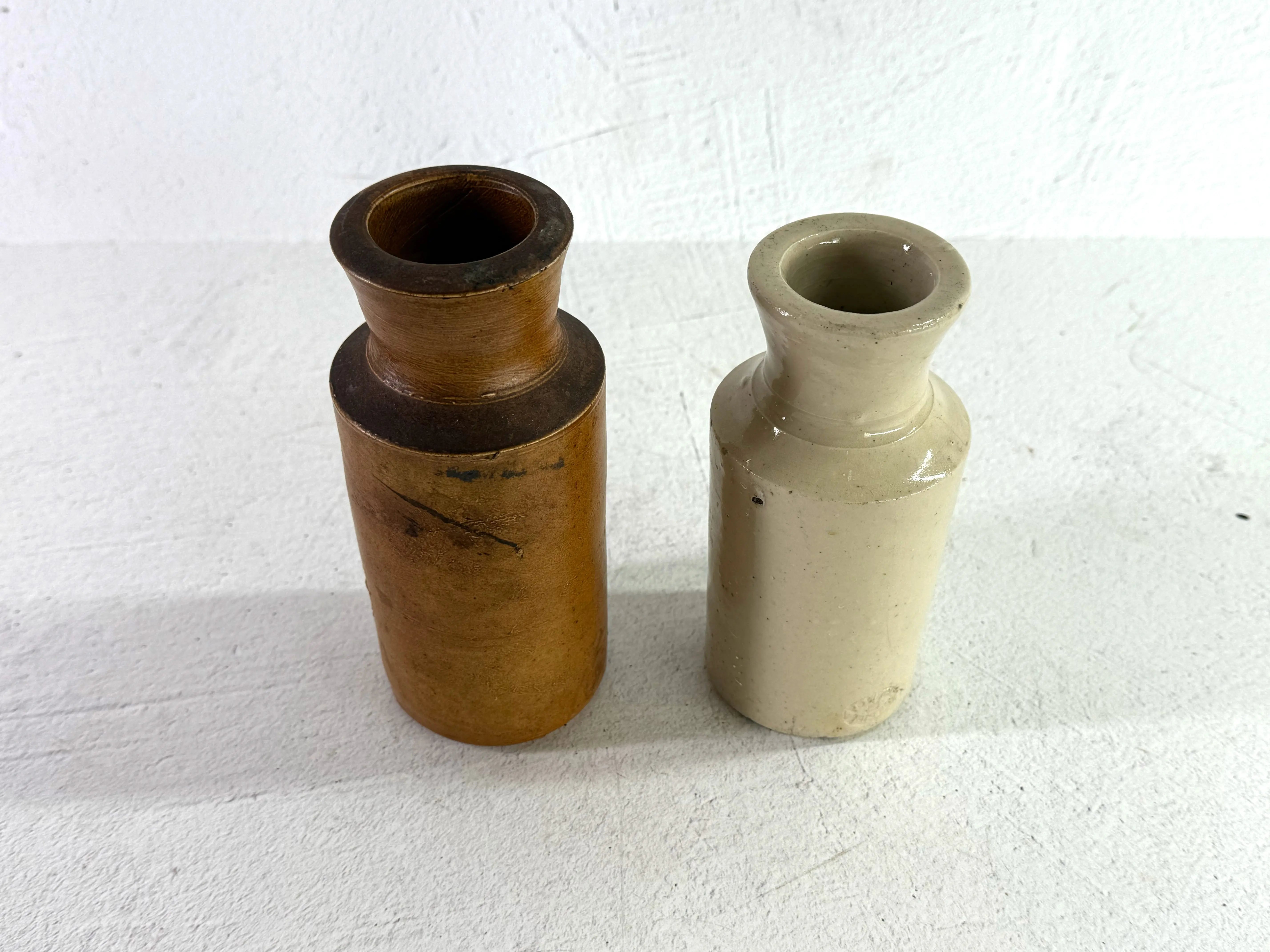 Antique Stoneware Ink Bottle | Assorted English Pottery Vase  Debra Hall Lifestyle