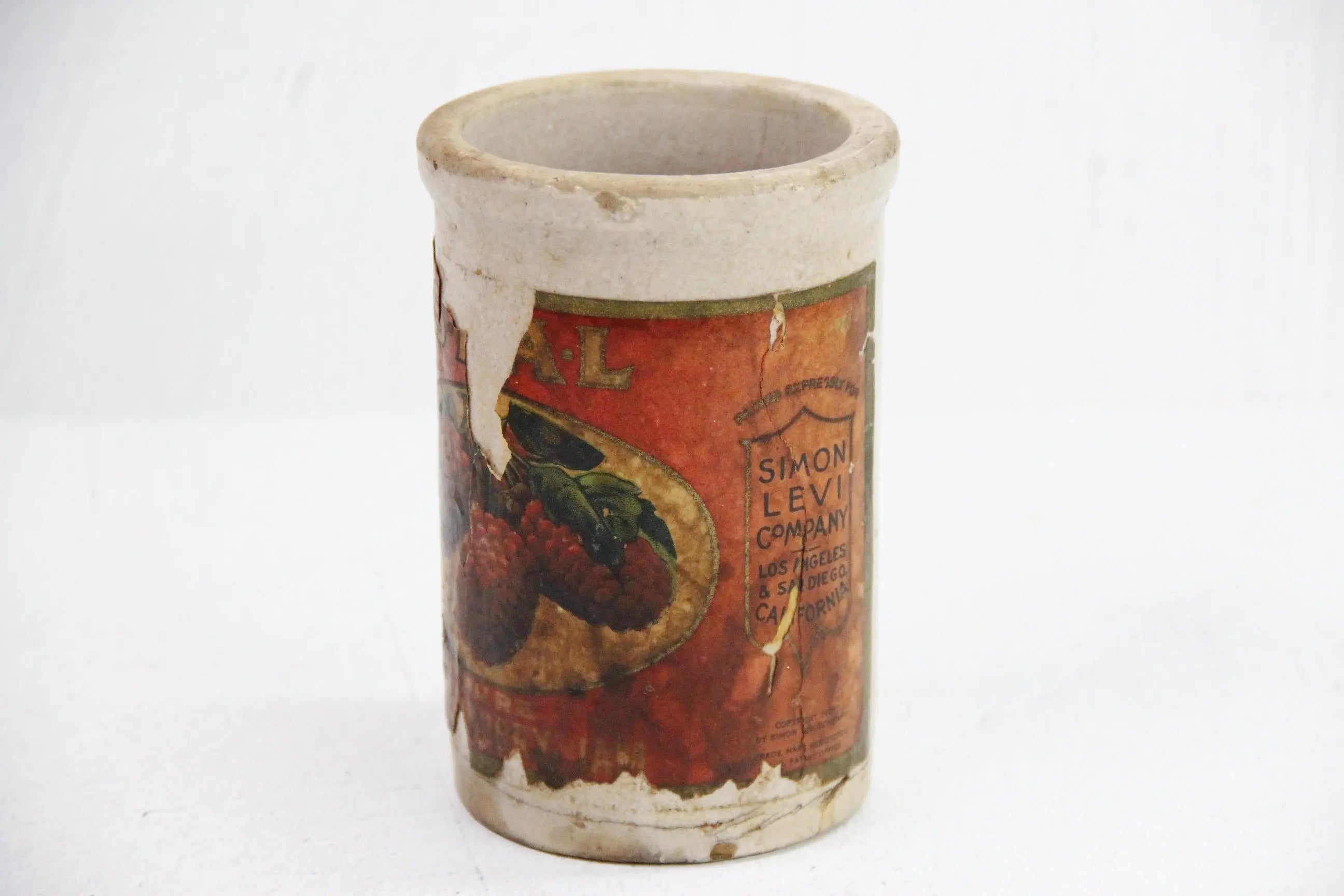 Antique Stoneware Jam Jar | Simon Levi Co. 1924  Debra Hall Lifestyle