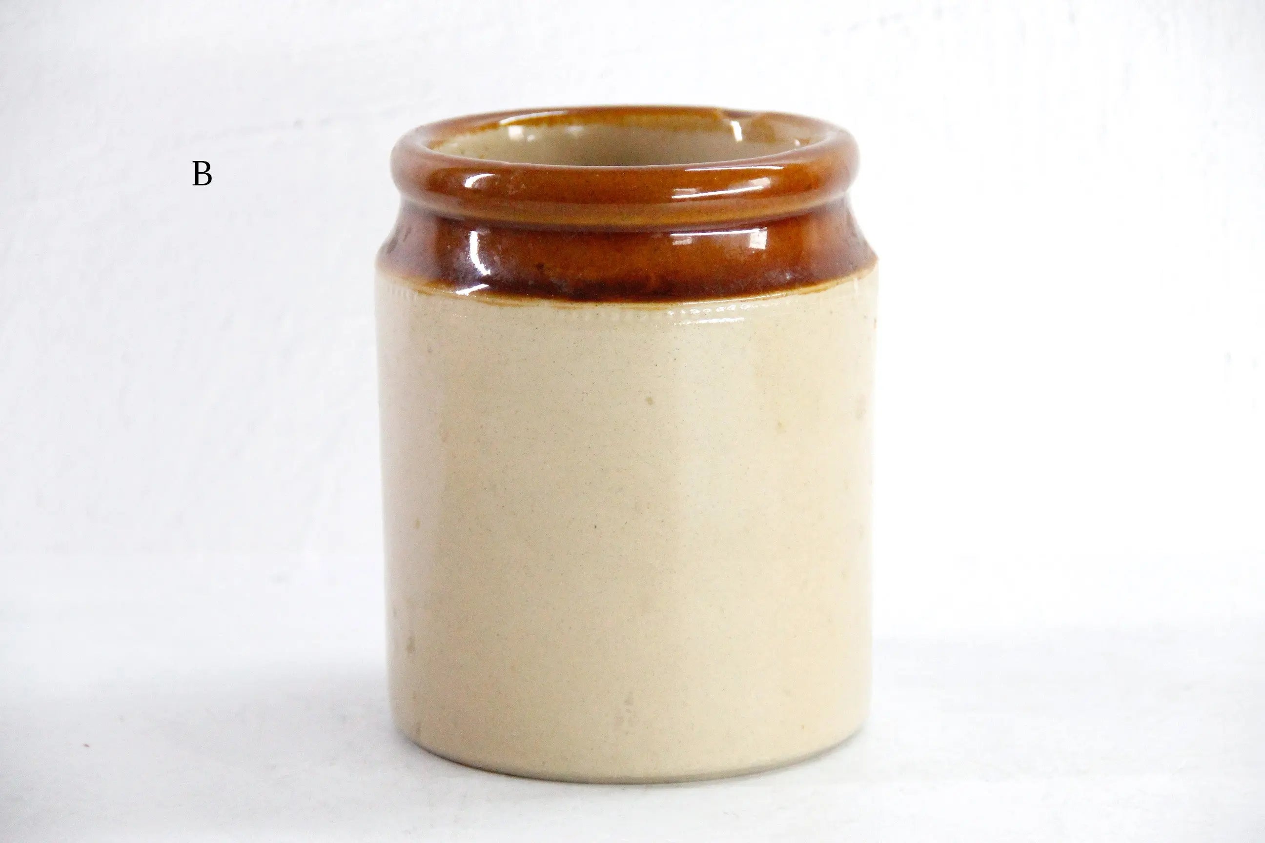 Antique Stoneware Jar England | Mustard Dipped Two Tone Crock  Debra Hall Lifestyle