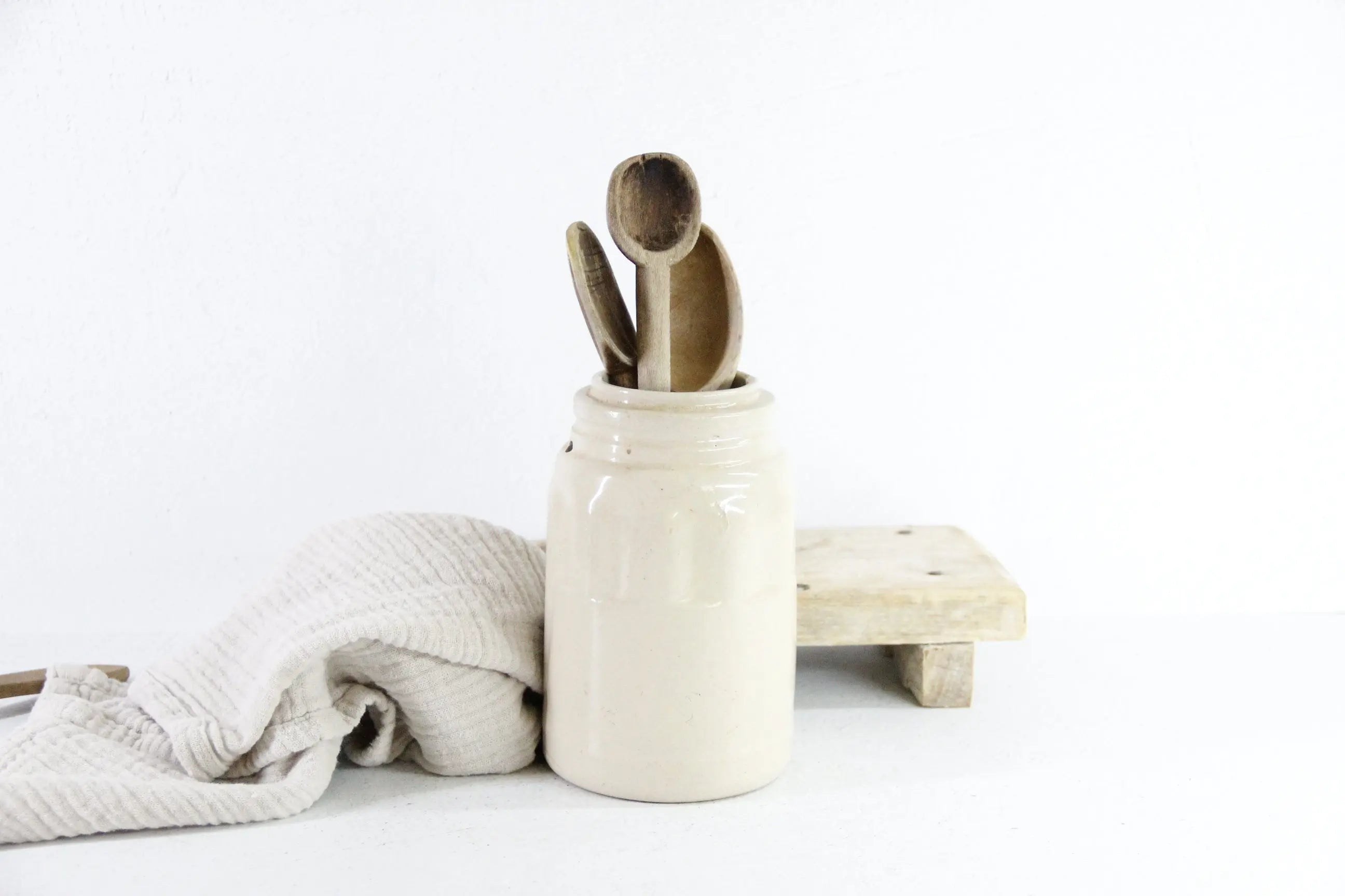 Antique Stoneware Jar | Utensil Preserve Canning Crock  Debra Hall Lifestyle