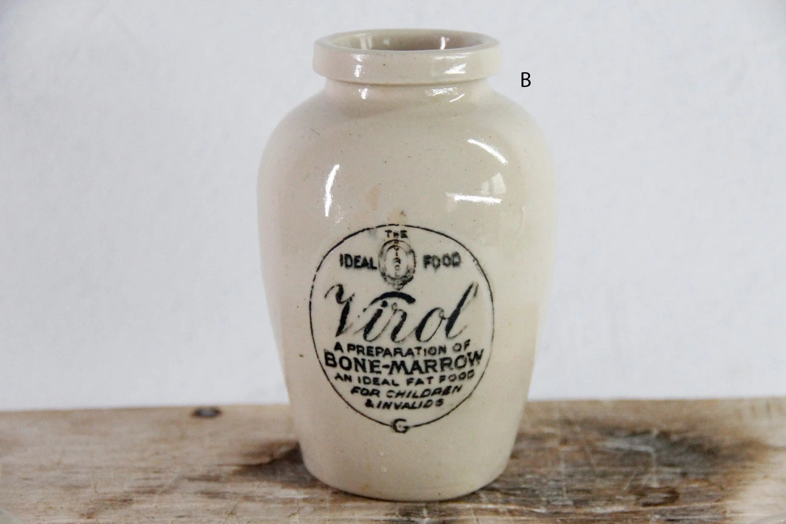 Antique Stoneware Jar | Virol Bone Marrow Pot Assorted  Debra Hall Lifestyle