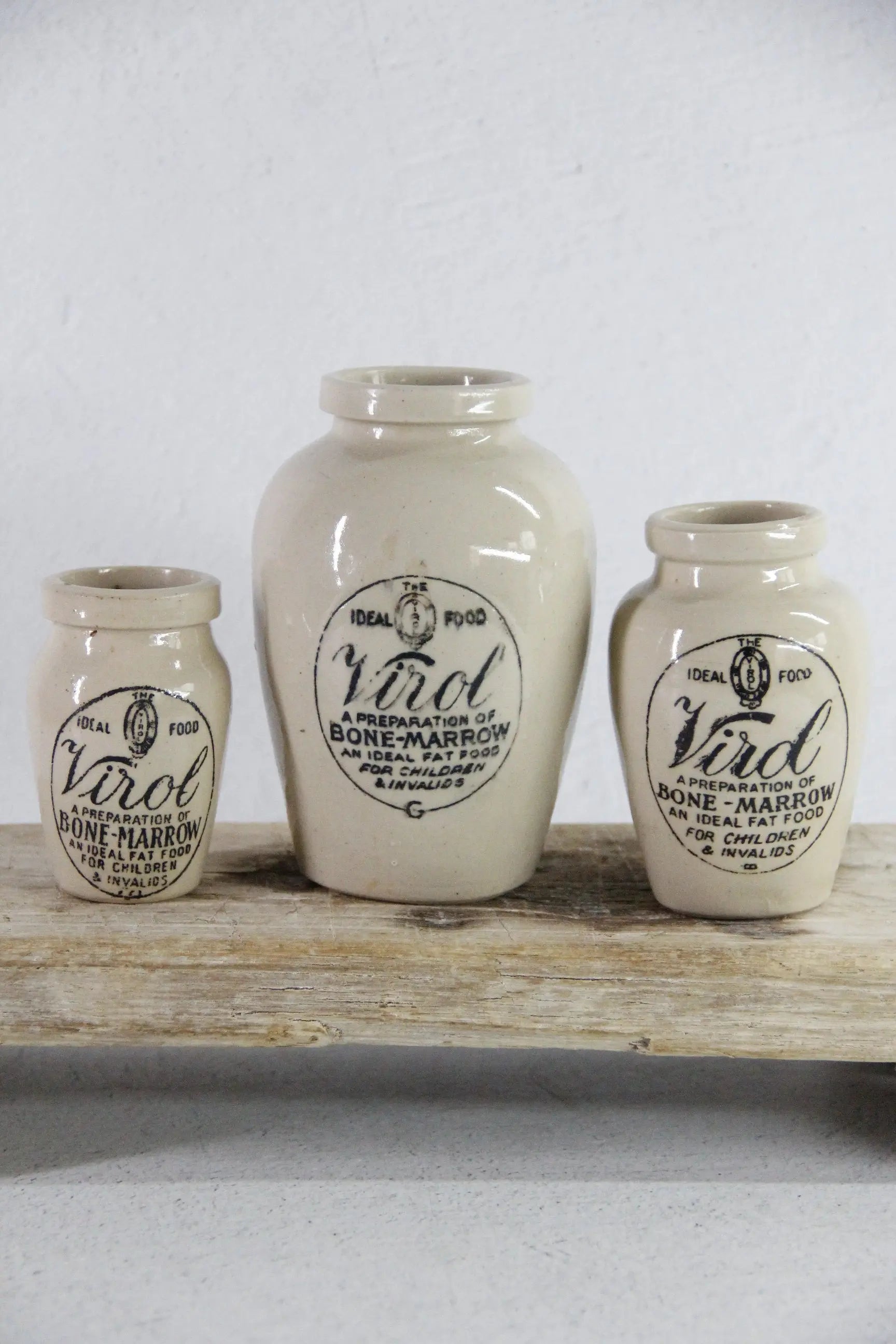 Antique Stoneware Jar | Virol Bone Marrow Pot Assorted  Debra Hall Lifestyle