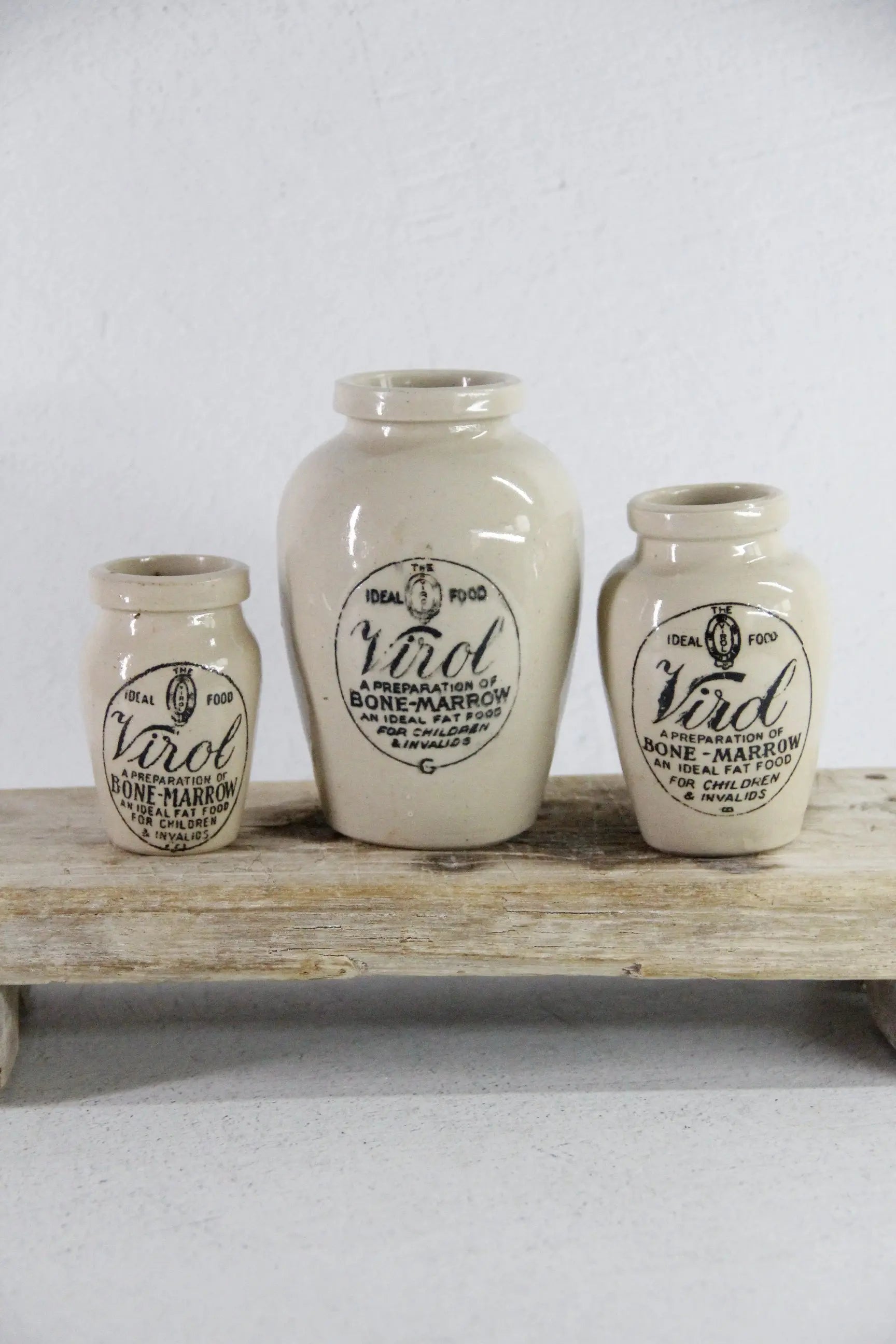 Antique Stoneware Jar | Virol Bone Marrow Pot Assorted  Debra Hall Lifestyle