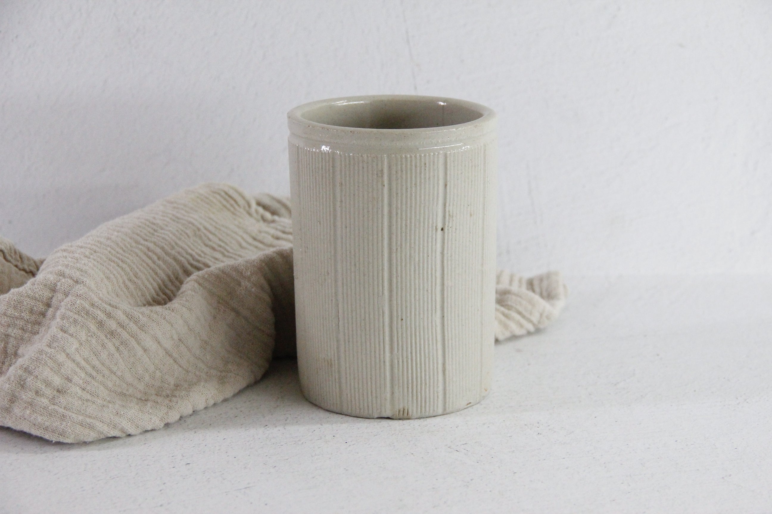 Antique Stoneware Marmalade Jar England | Ribbed Large  Debra Hall Lifestyle