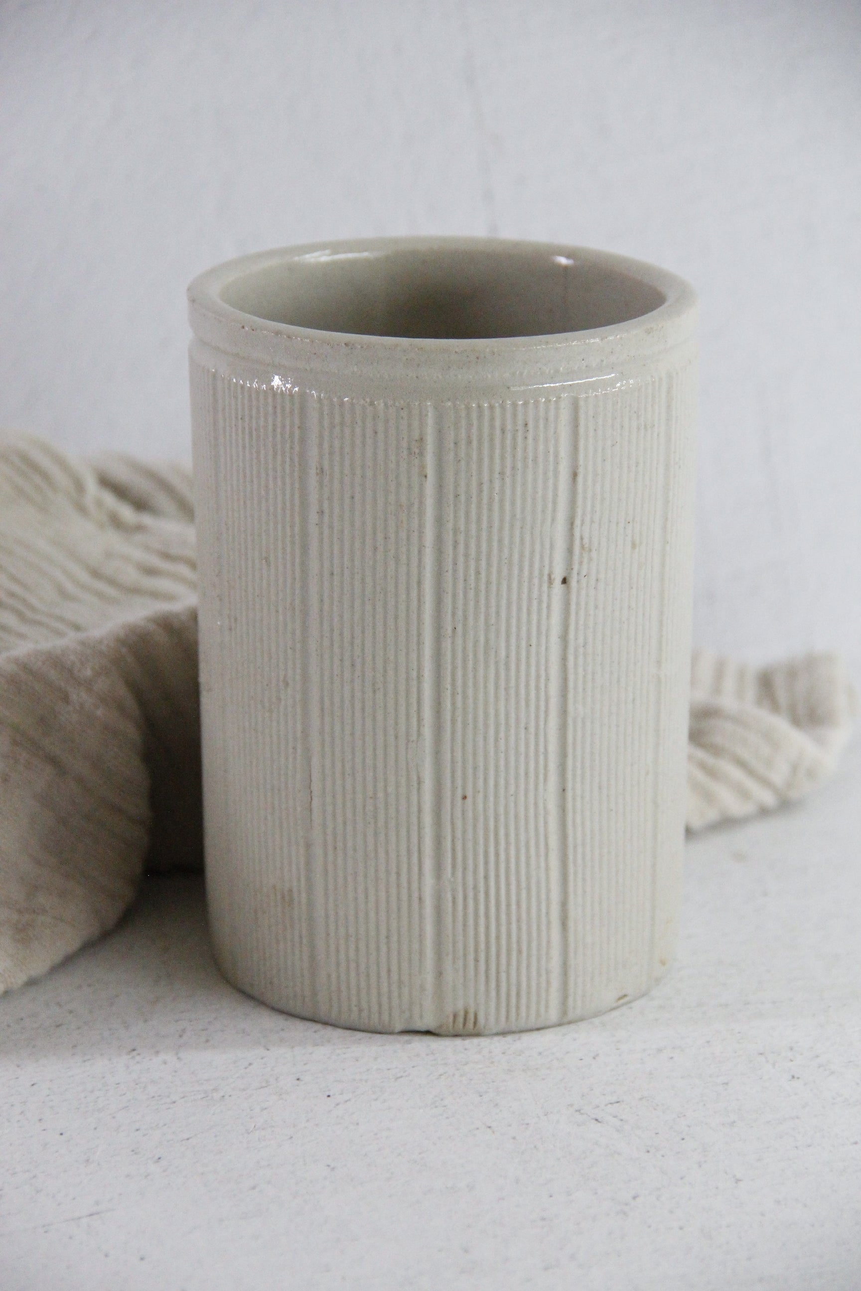 Antique Stoneware Marmalade Jar England | Ribbed Large  Debra Hall Lifestyle