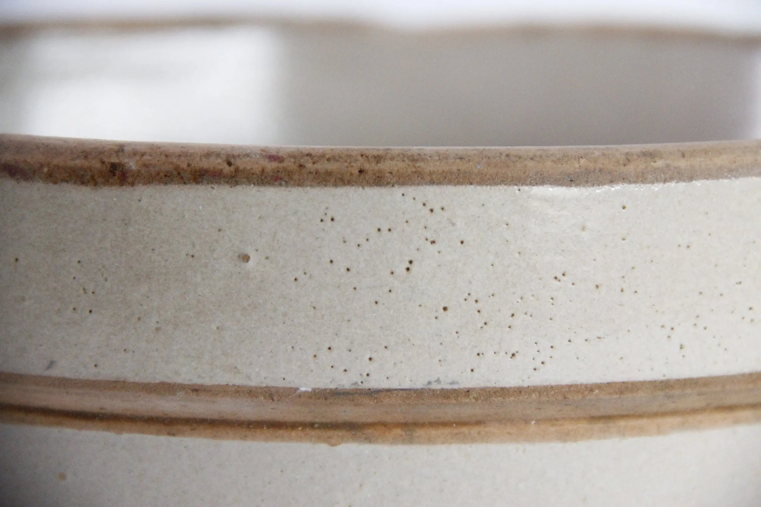 Antique Stoneware Mixing Bowl | Salt Glaze  Dough  Debra Hall Lifestyle