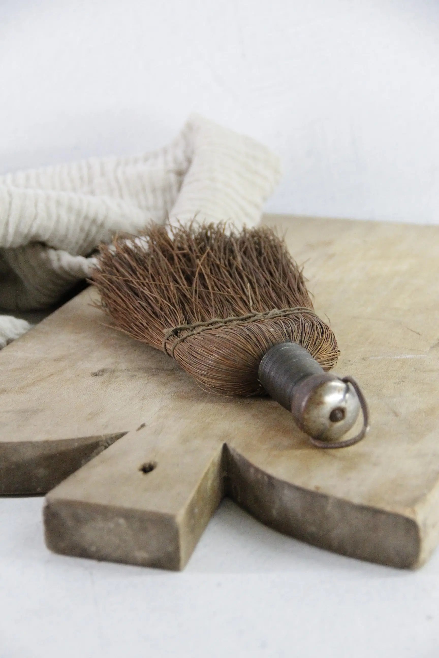 Antique WhisK Broom | Rustic Wire Wrapped Primitive  Debra Hall Lifestyle