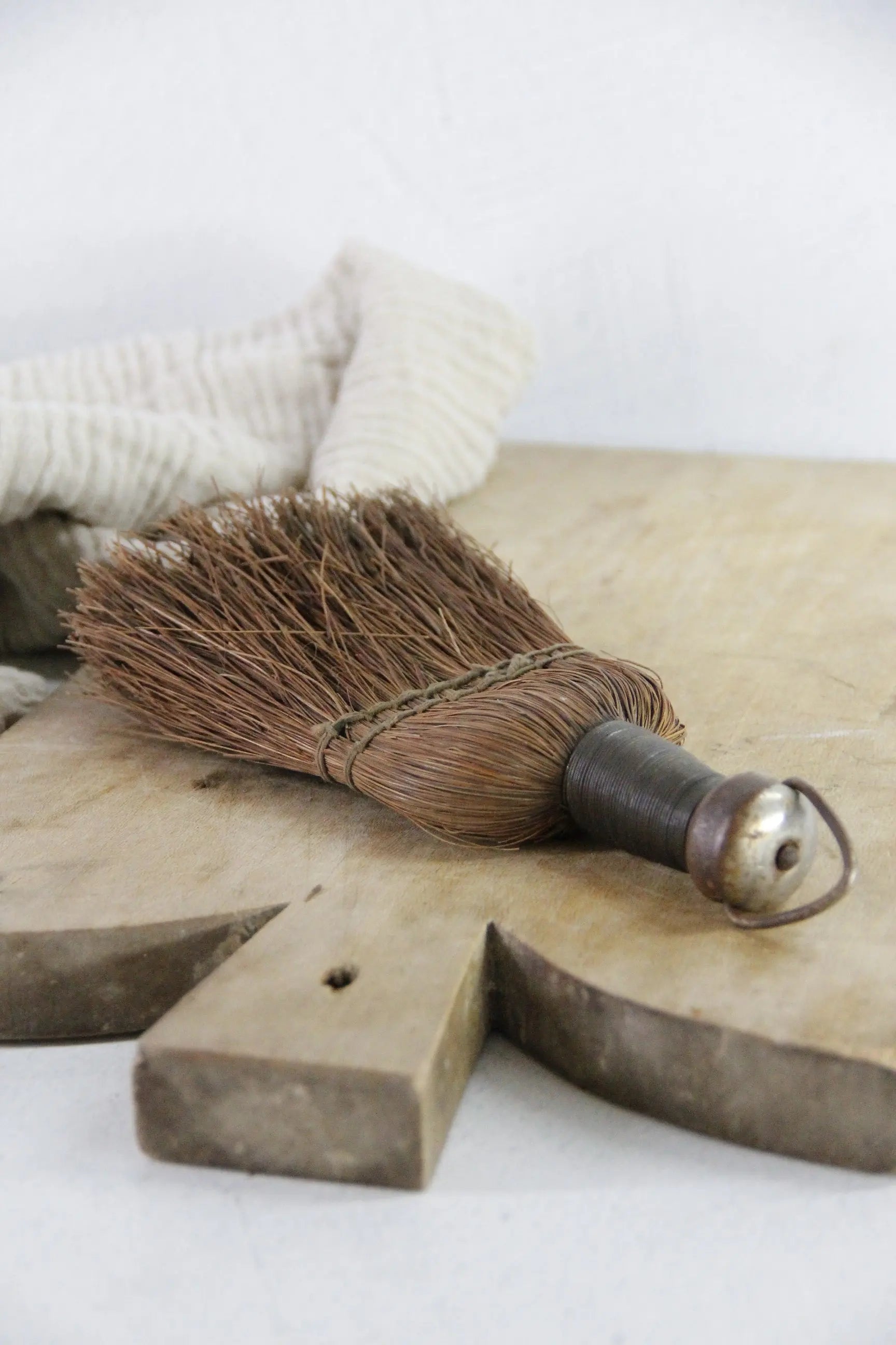 Antique WhisK Broom | Rustic Wire Wrapped Primitive  Debra Hall Lifestyle