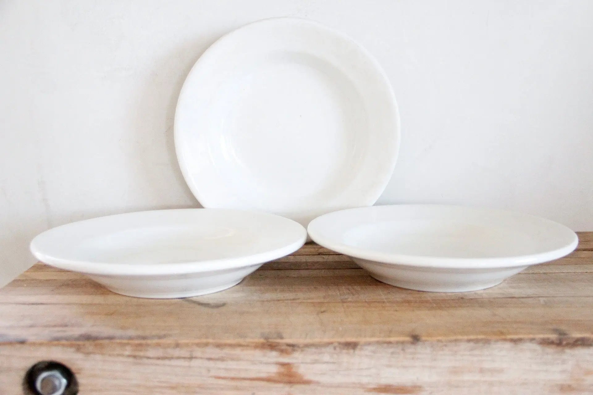 Antique White Ironstone Bowl |Hotel Dinnerware | One  Debra Hall Lifestyle