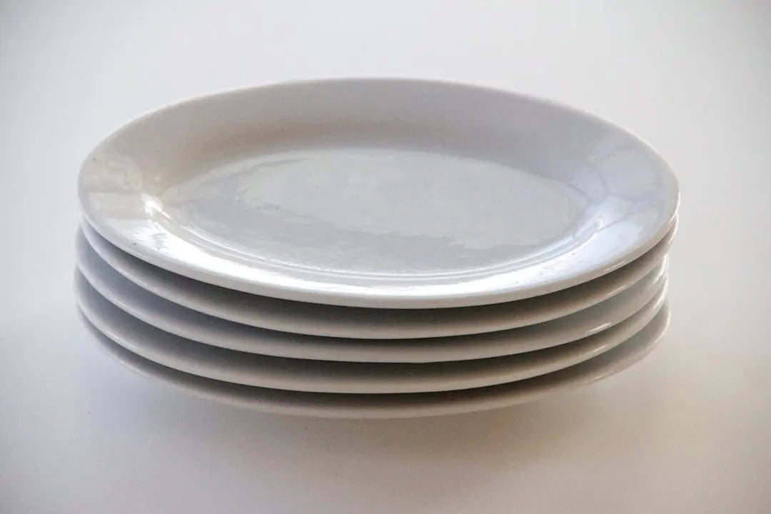 Antique White Ironstone Plate | Dinnerware One Pc.  Debra Hall Lifestyle