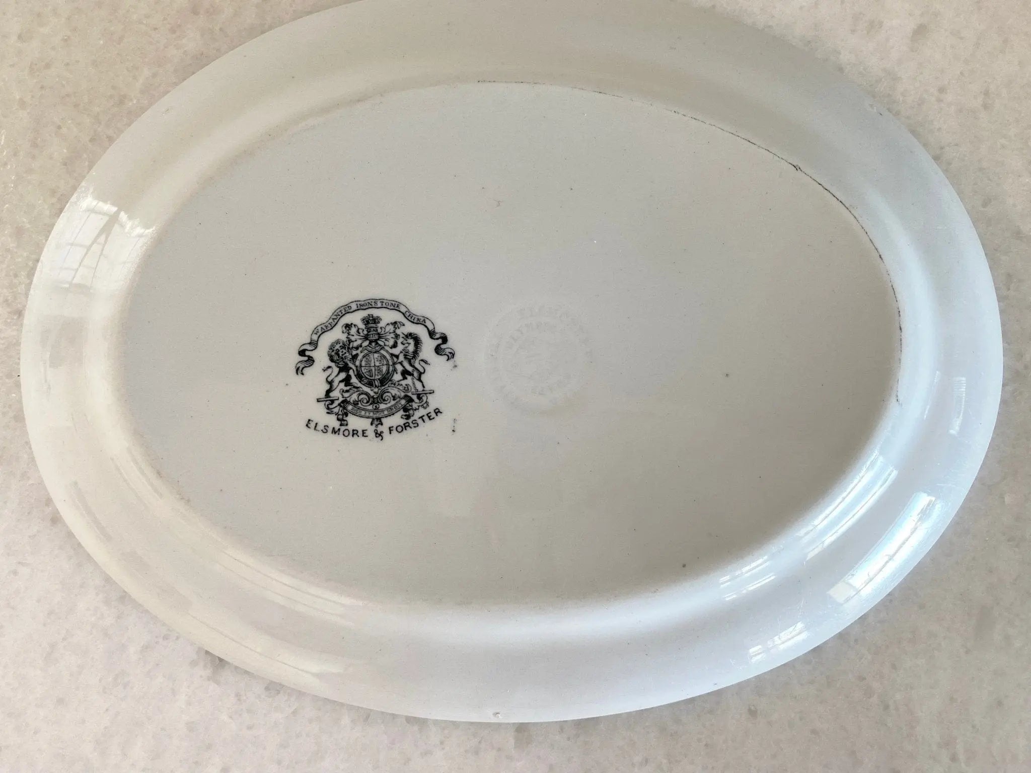 Antique White Ironstone Platter |  England | Serveware  Debra Hall Lifestyle