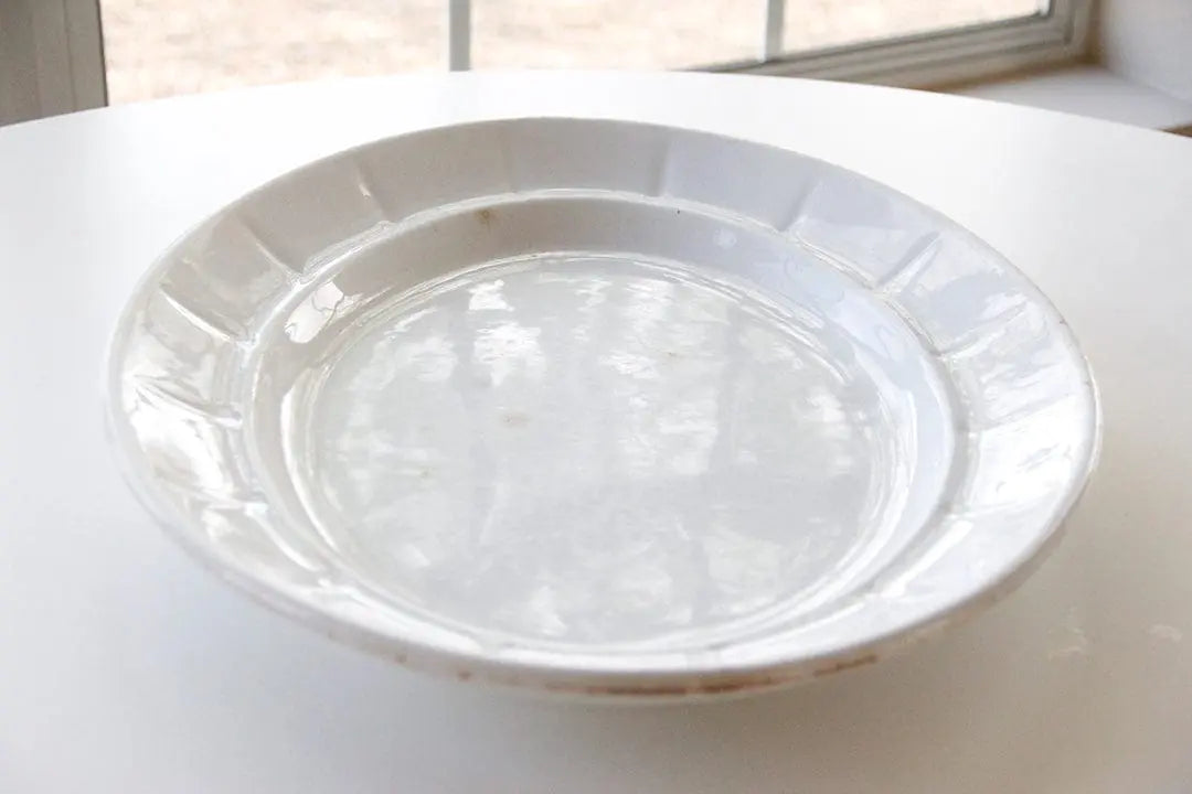 Antique White Ironstone Platter | John Alcock Serveware  Debra Hall Lifestyle