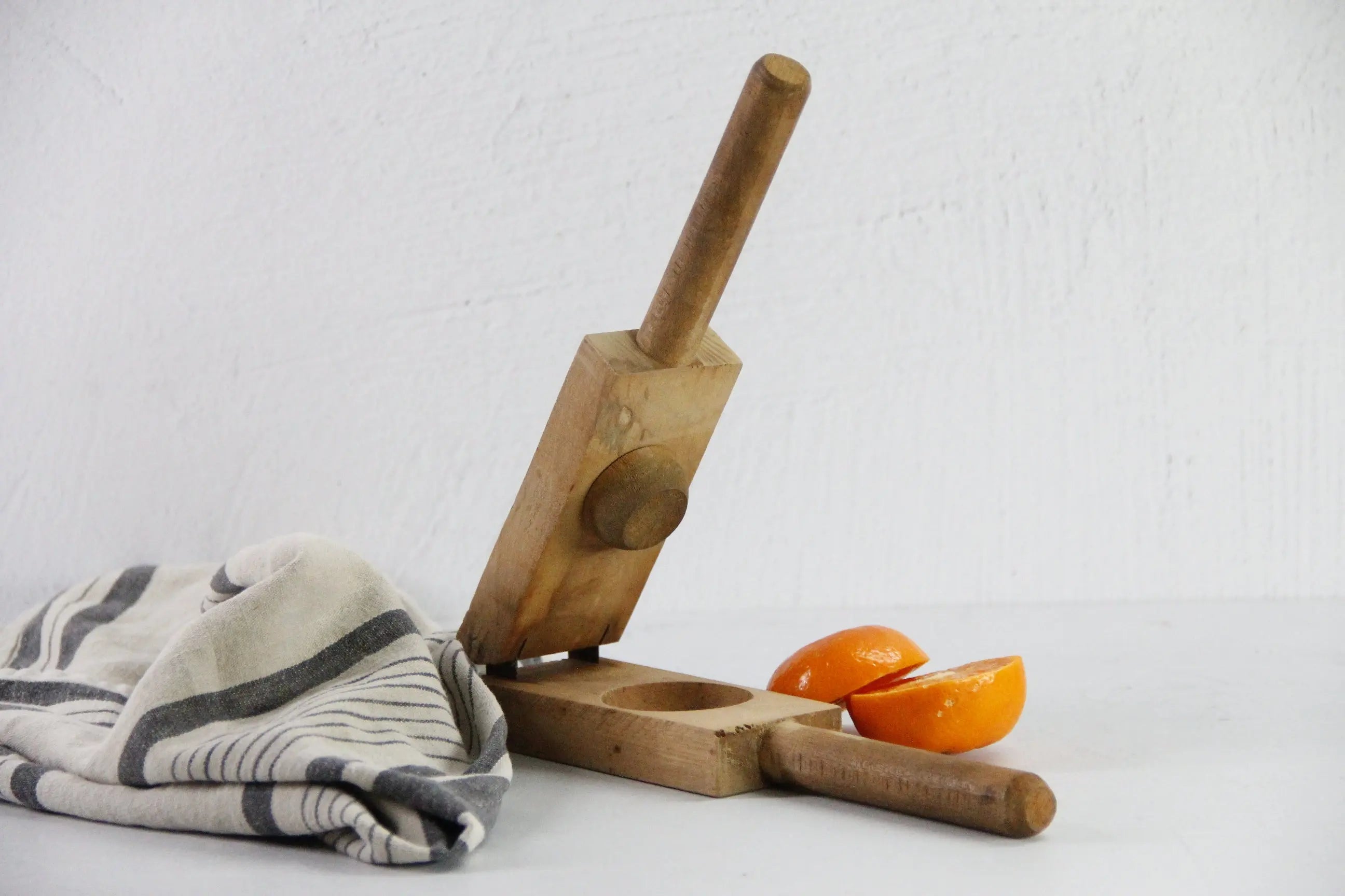 Antique Wood Lemon Press | Treen Utensil Kitchen Decor  Debra Hall Lifestyle