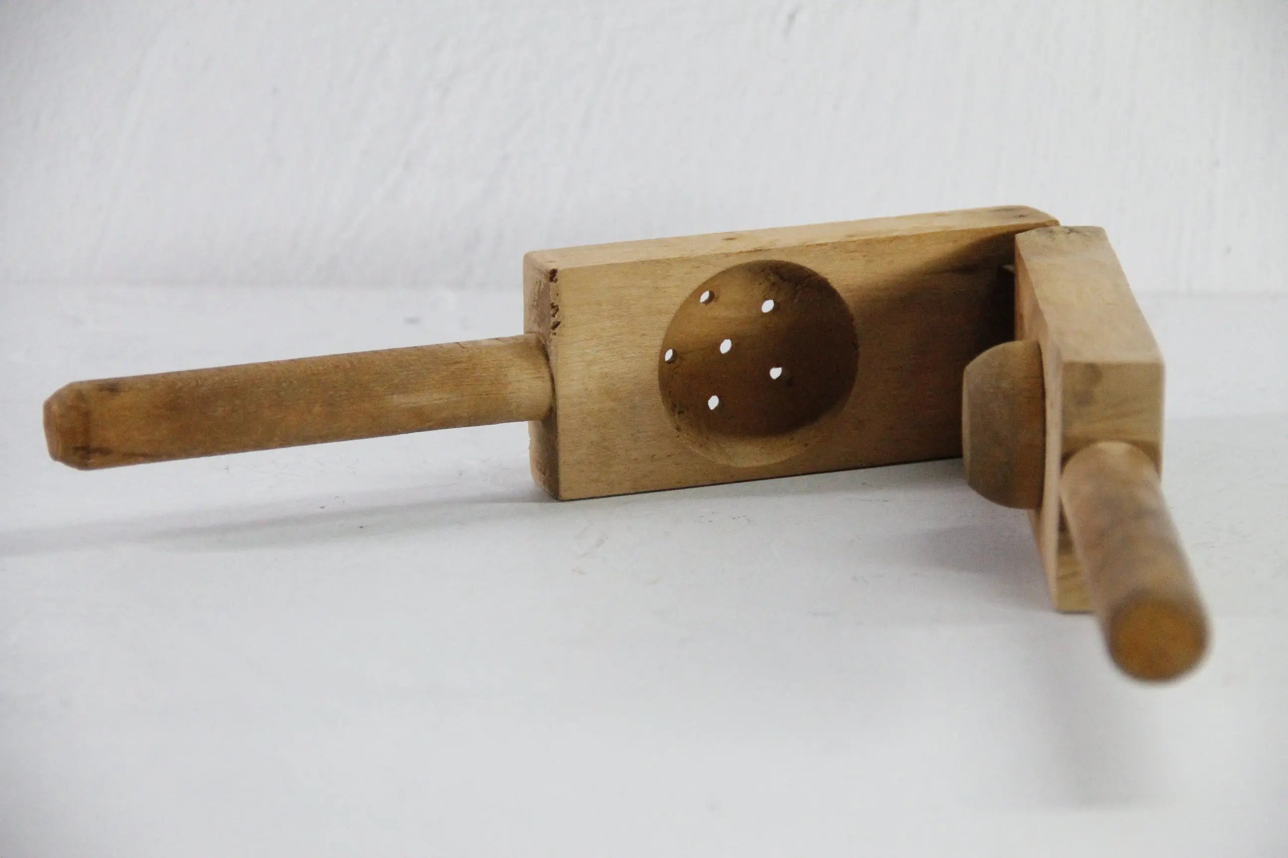 Antique Wood Lemon Press | Treen Utensil Kitchen Decor  Debra Hall Lifestyle