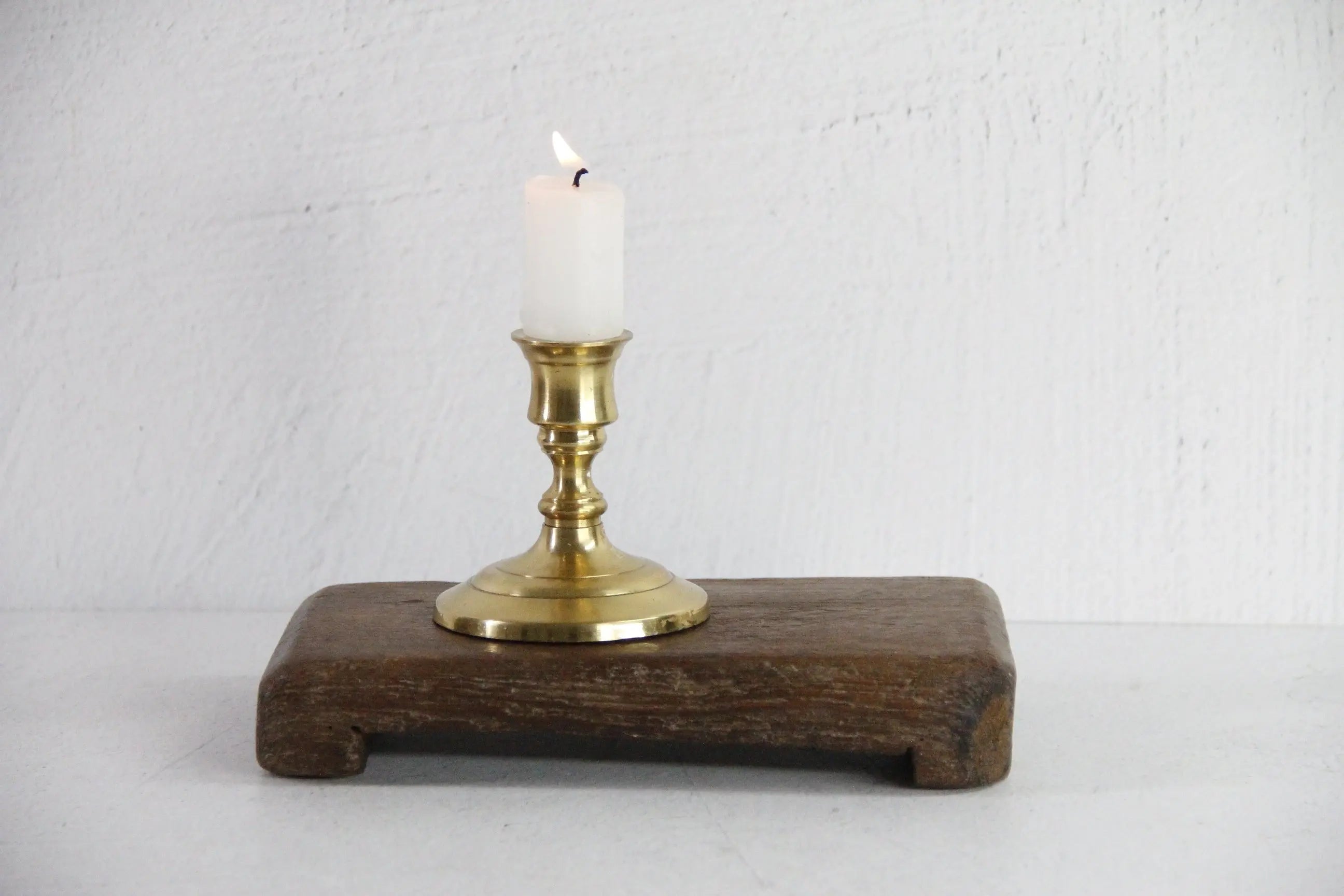 Antique Wood Riser | Dark Hand Carved Tray Small  Debra Hall Lifestyle