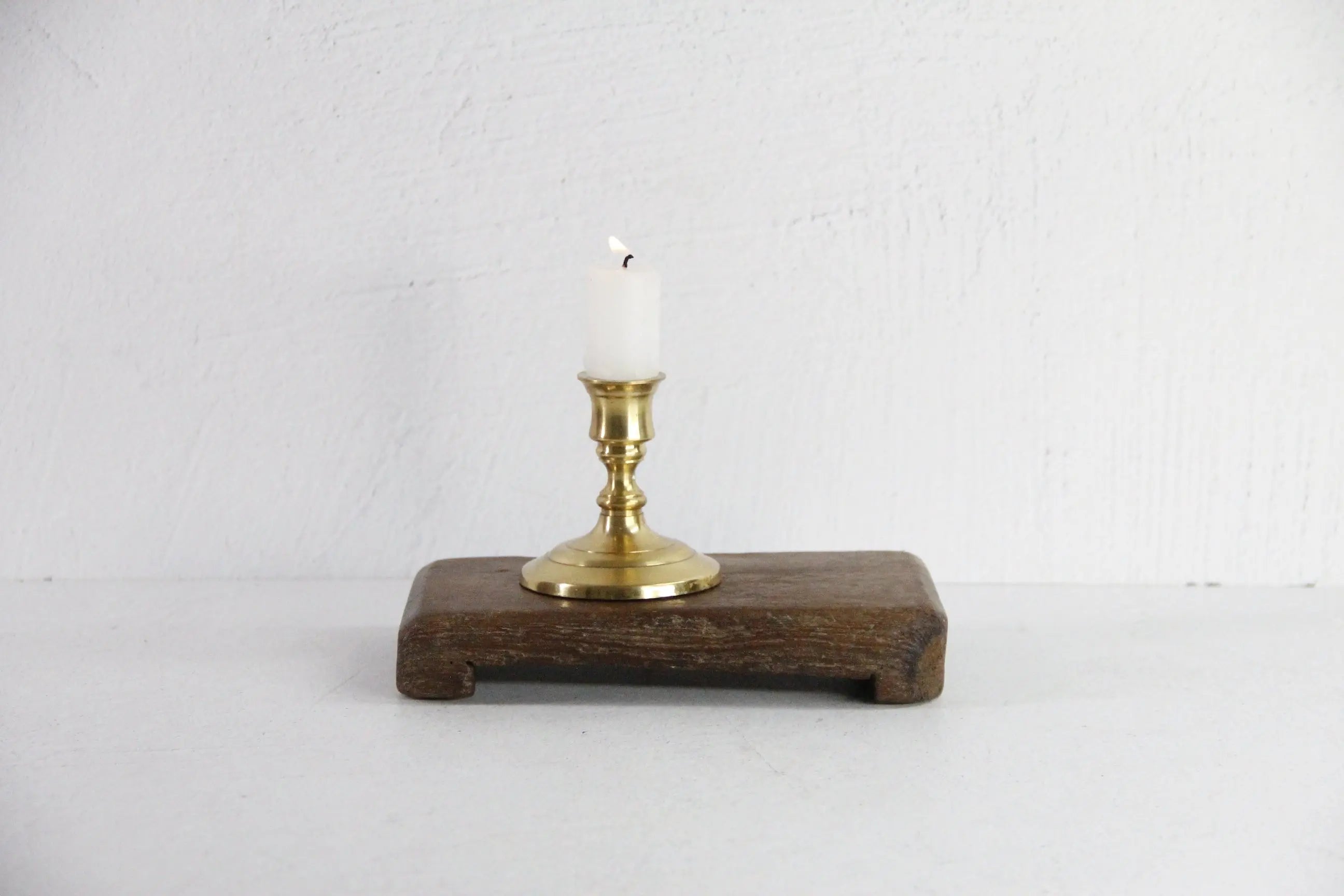 Antique Wood Riser | Dark Hand Carved Tray Small  Debra Hall Lifestyle