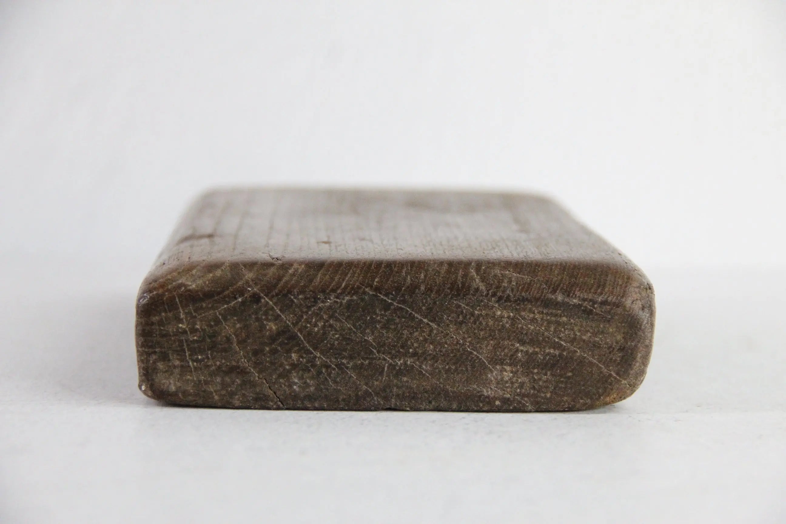 Antique Wood Riser | Dark Hand Carved Tray Small  Debra Hall Lifestyle