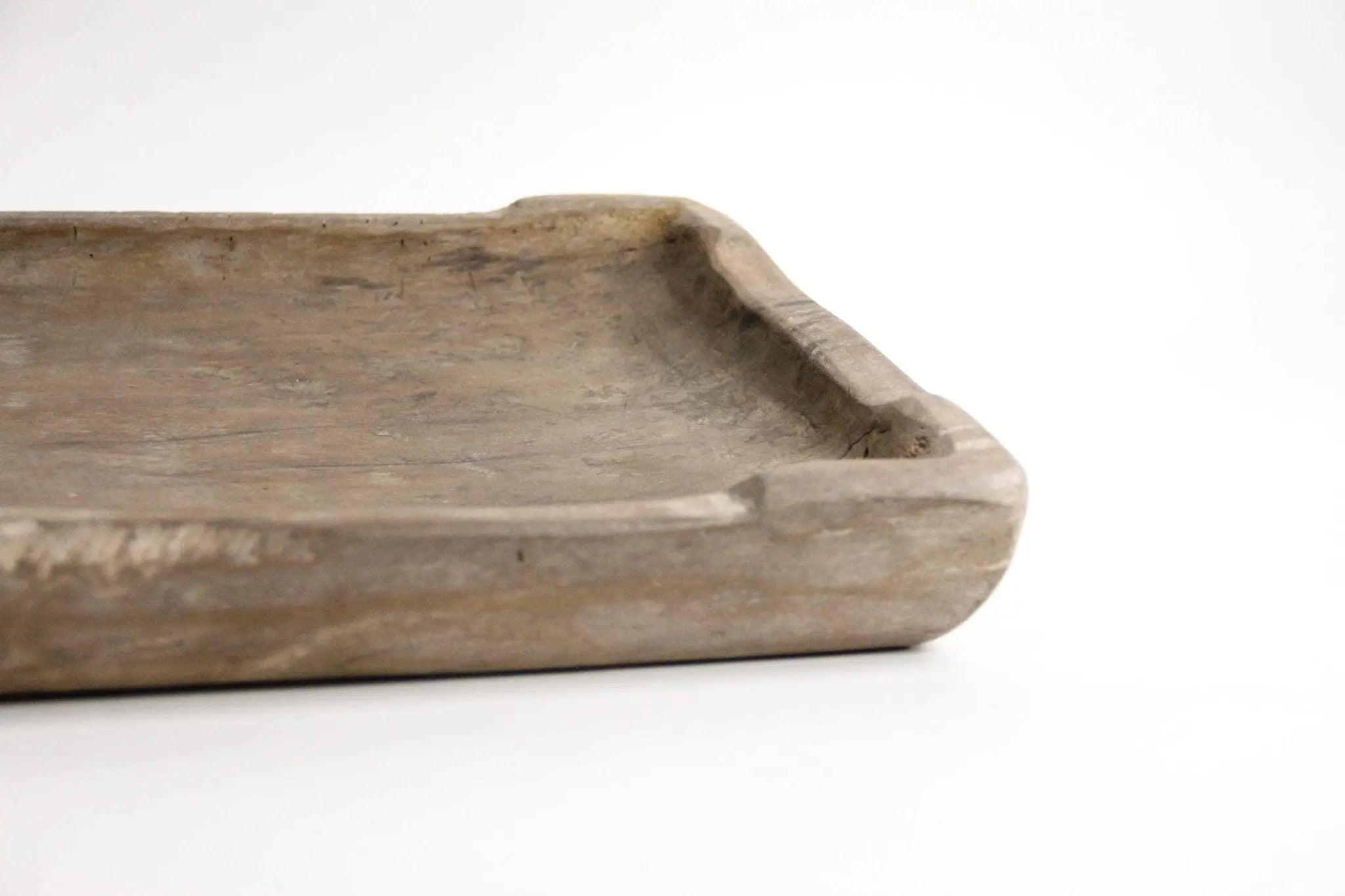 Antique Wood Tray |  Large Wood Plate  Debra Hall Lifestyle