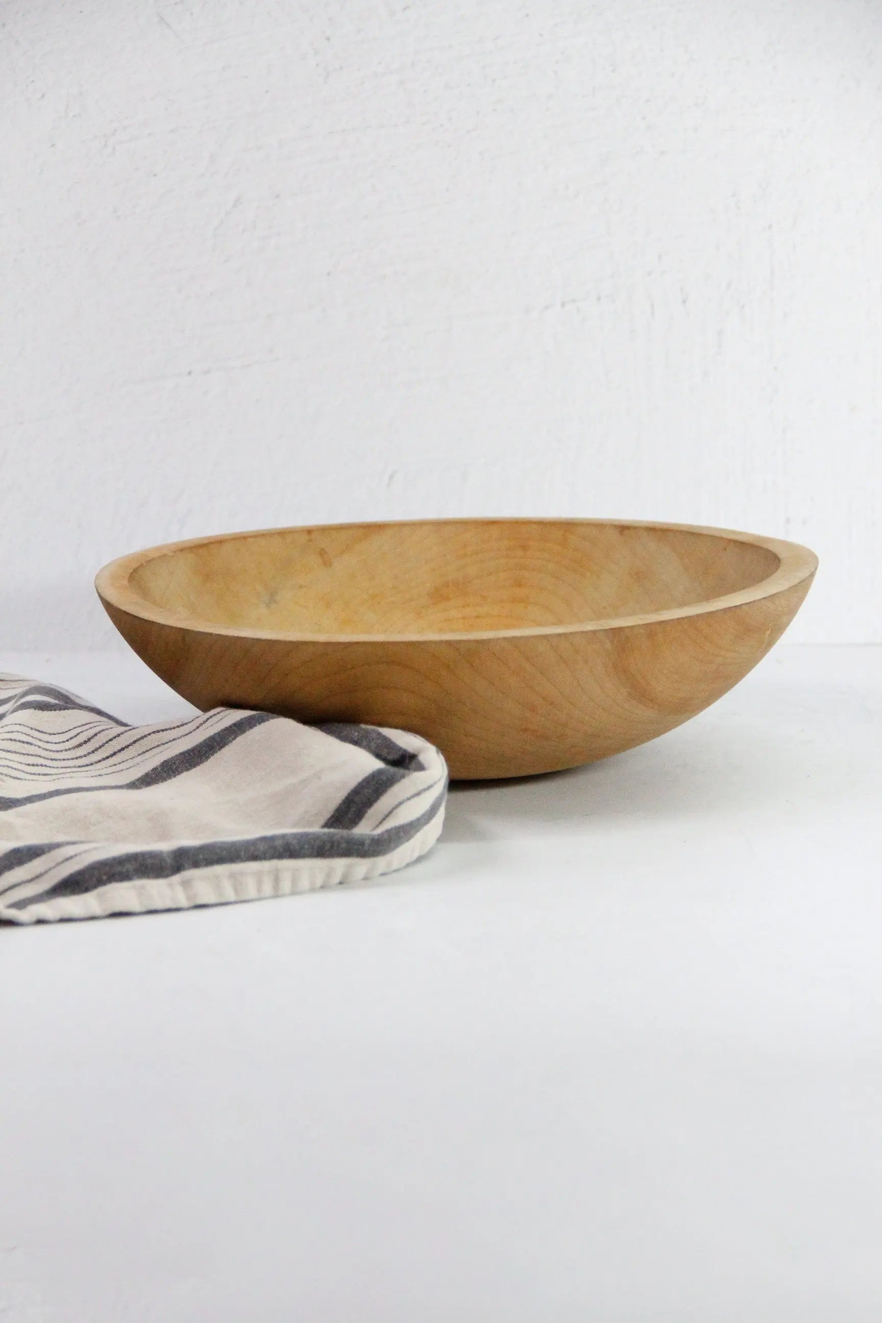 Antique Wooden Bowl | Dough Bowl Americana Farmhouse  Debra Hall Lifestyle