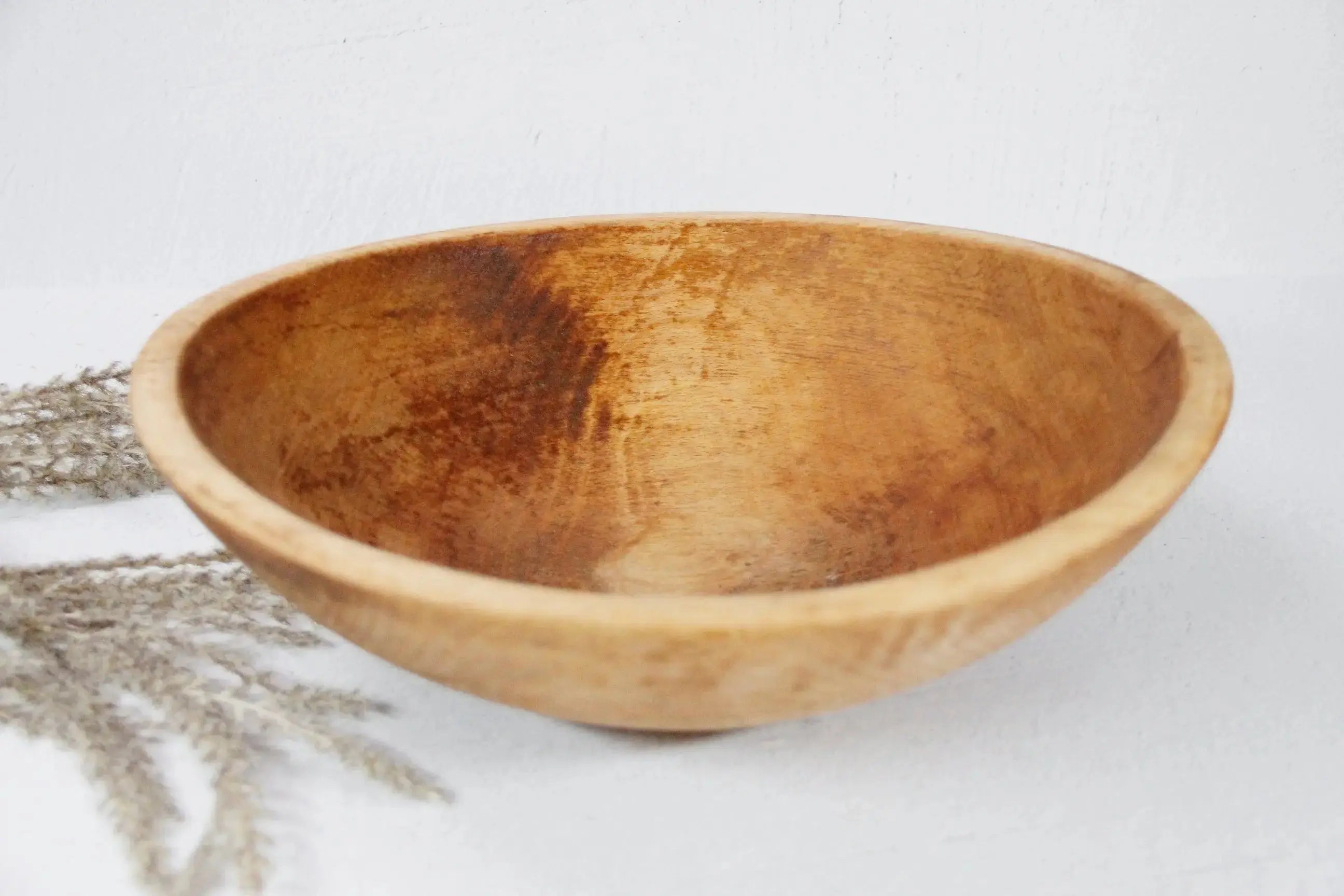 Antique Wooden Bowl | Farmhouse Dough Bowl Americana  Debra Hall Lifestyle