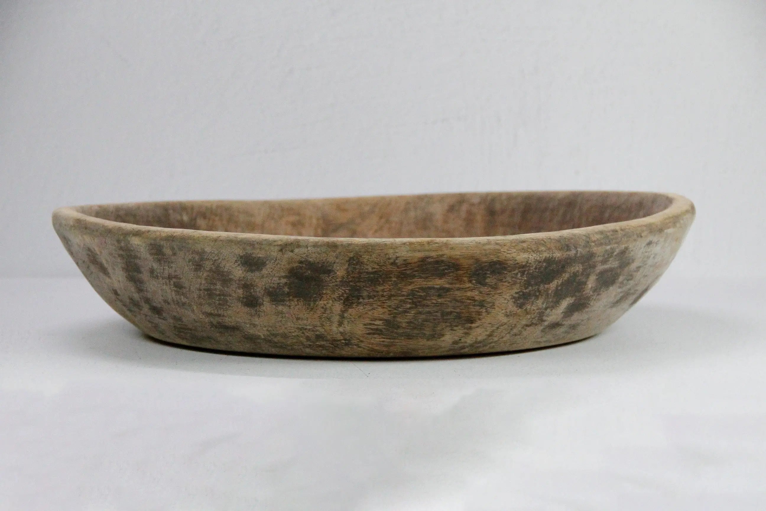 Antique Wooden Bowl | XL Rustic Hand Carved  Debra Hall Lifestyle