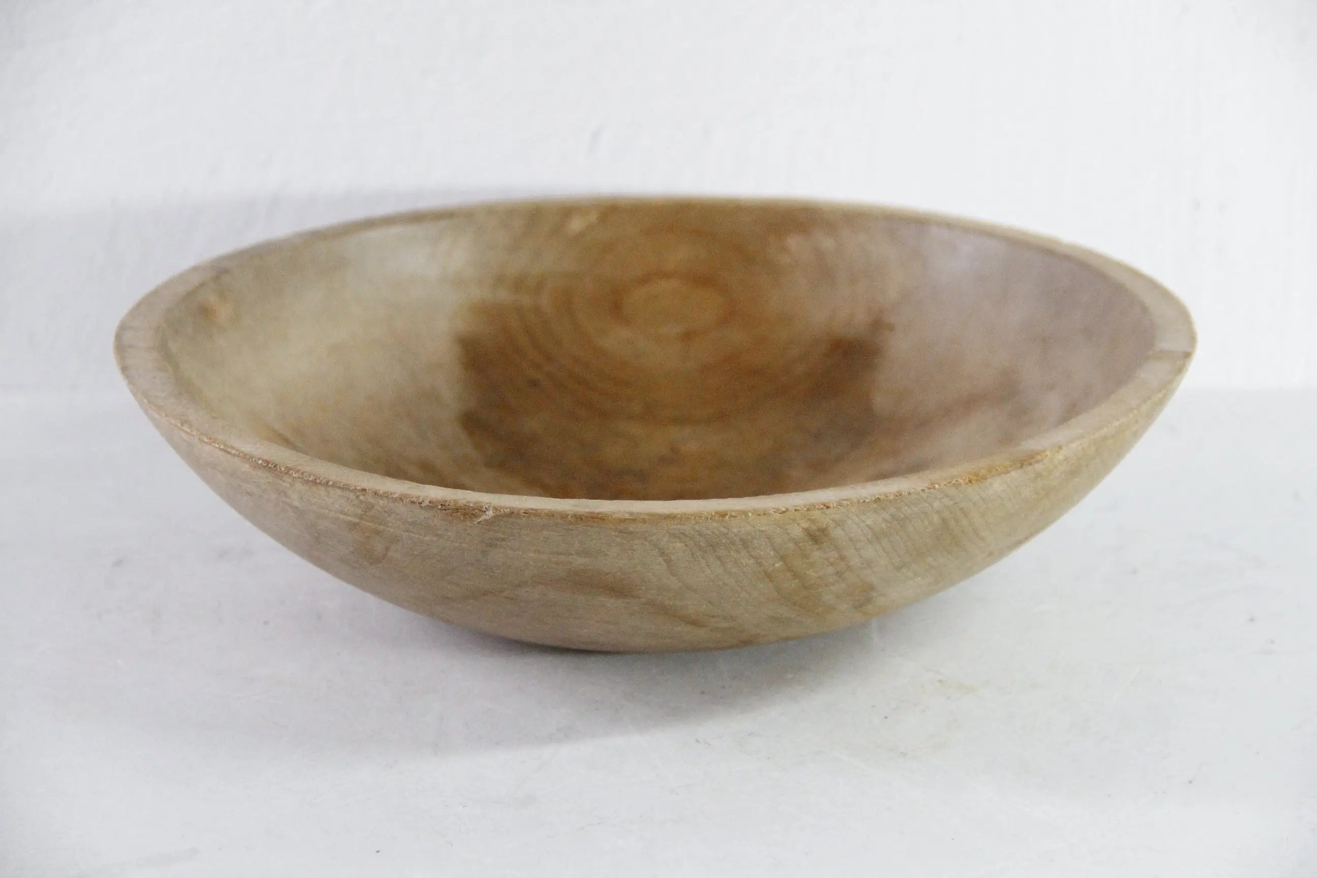 Antique Wooden Dough Bowl | Primitive Stamped Parrish  Debra Hall Lifestyle