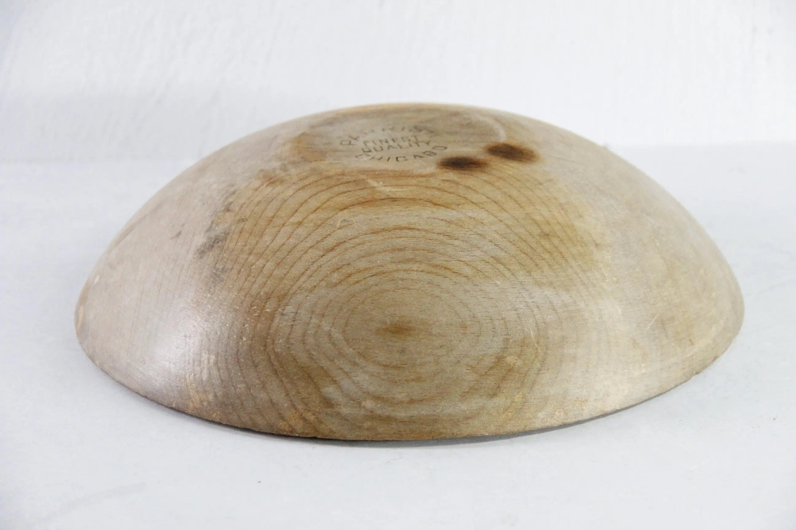 Antique Wooden Dough Bowl | Primitive Stamped Parrish  Debra Hall Lifestyle