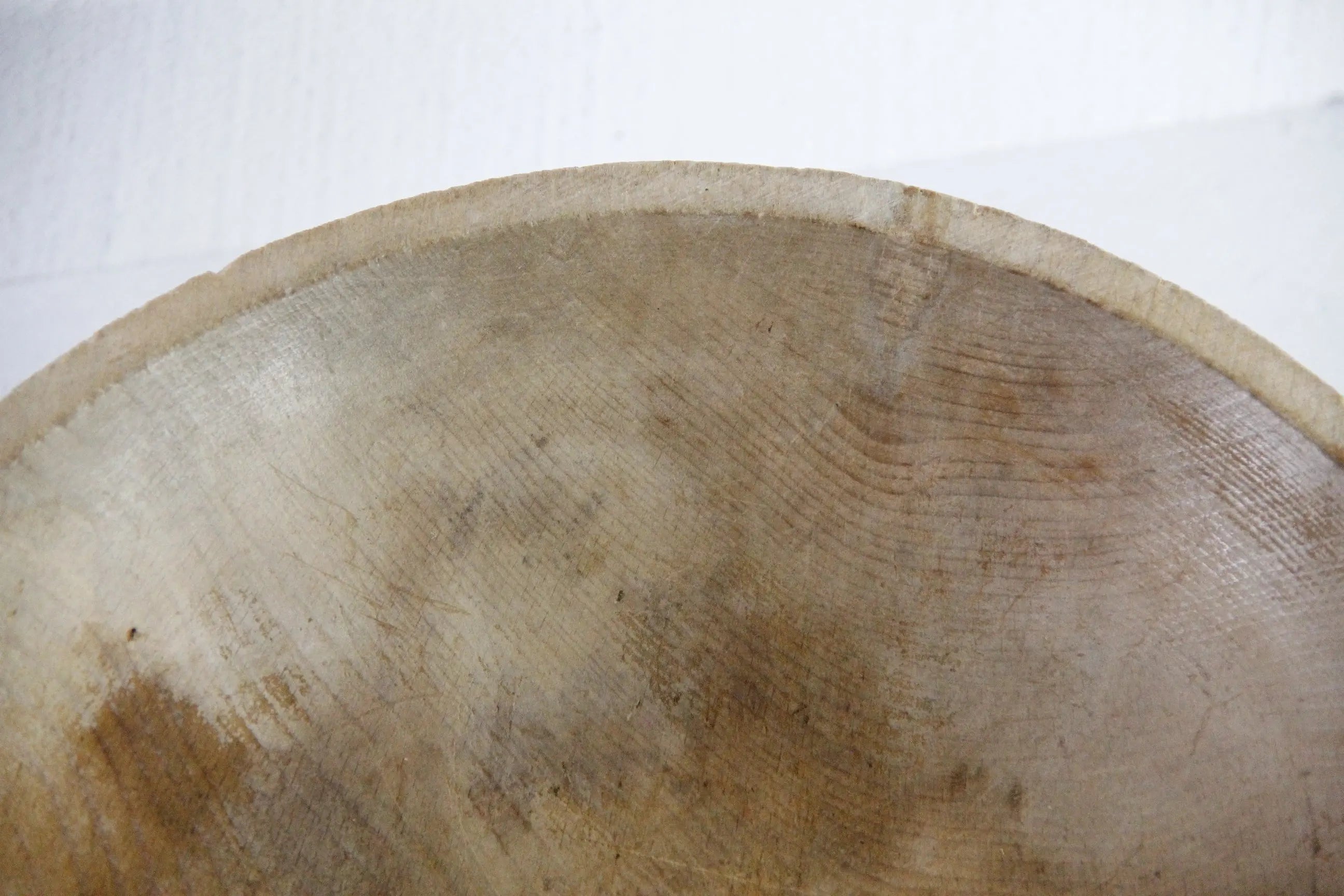 Antique Wooden Dough Bowl | Primitive Stamped Parrish  Debra Hall Lifestyle