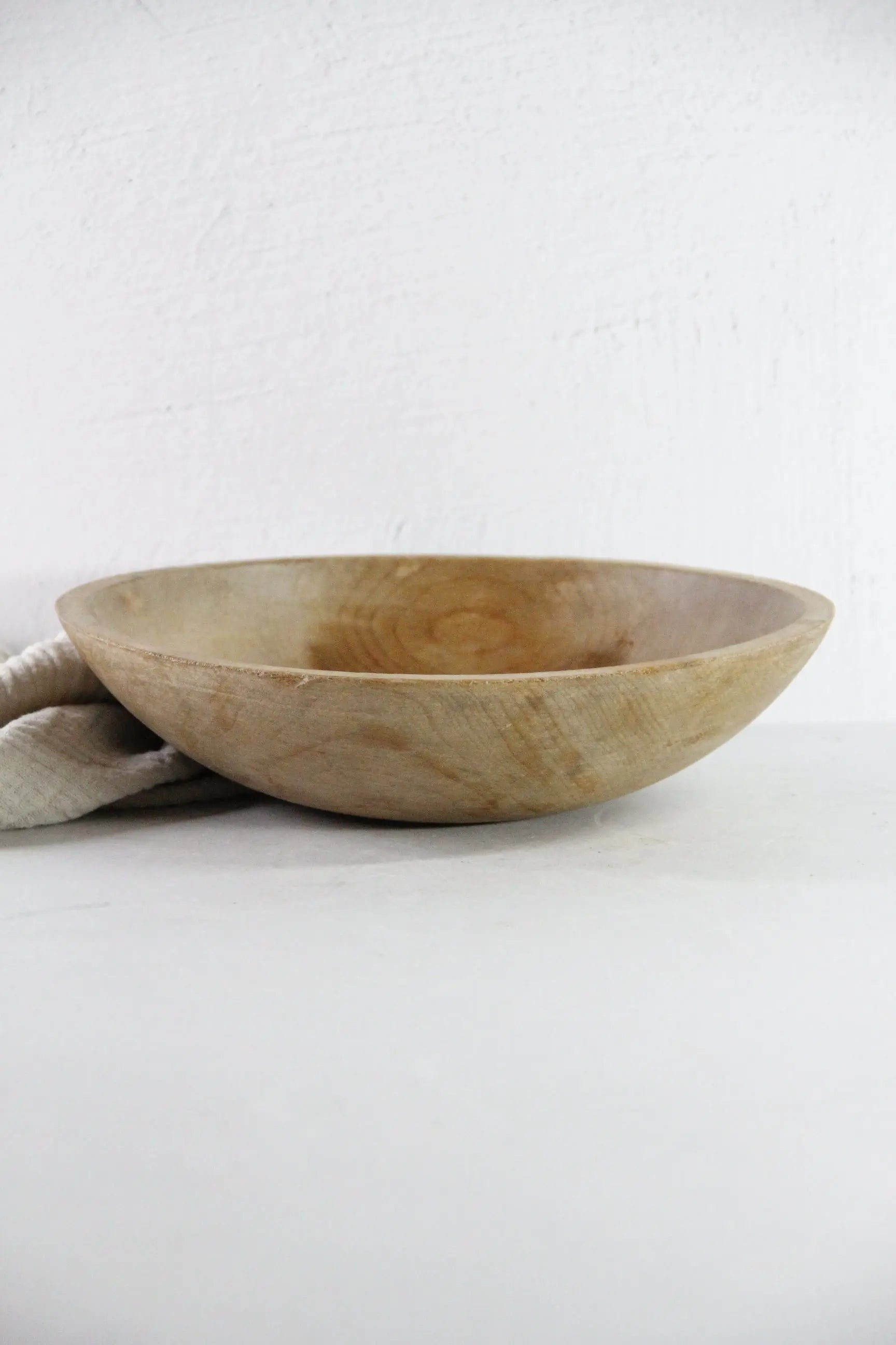 Antique Wooden Dough Bowl | Primitive Stamped Parrish  Debra Hall Lifestyle