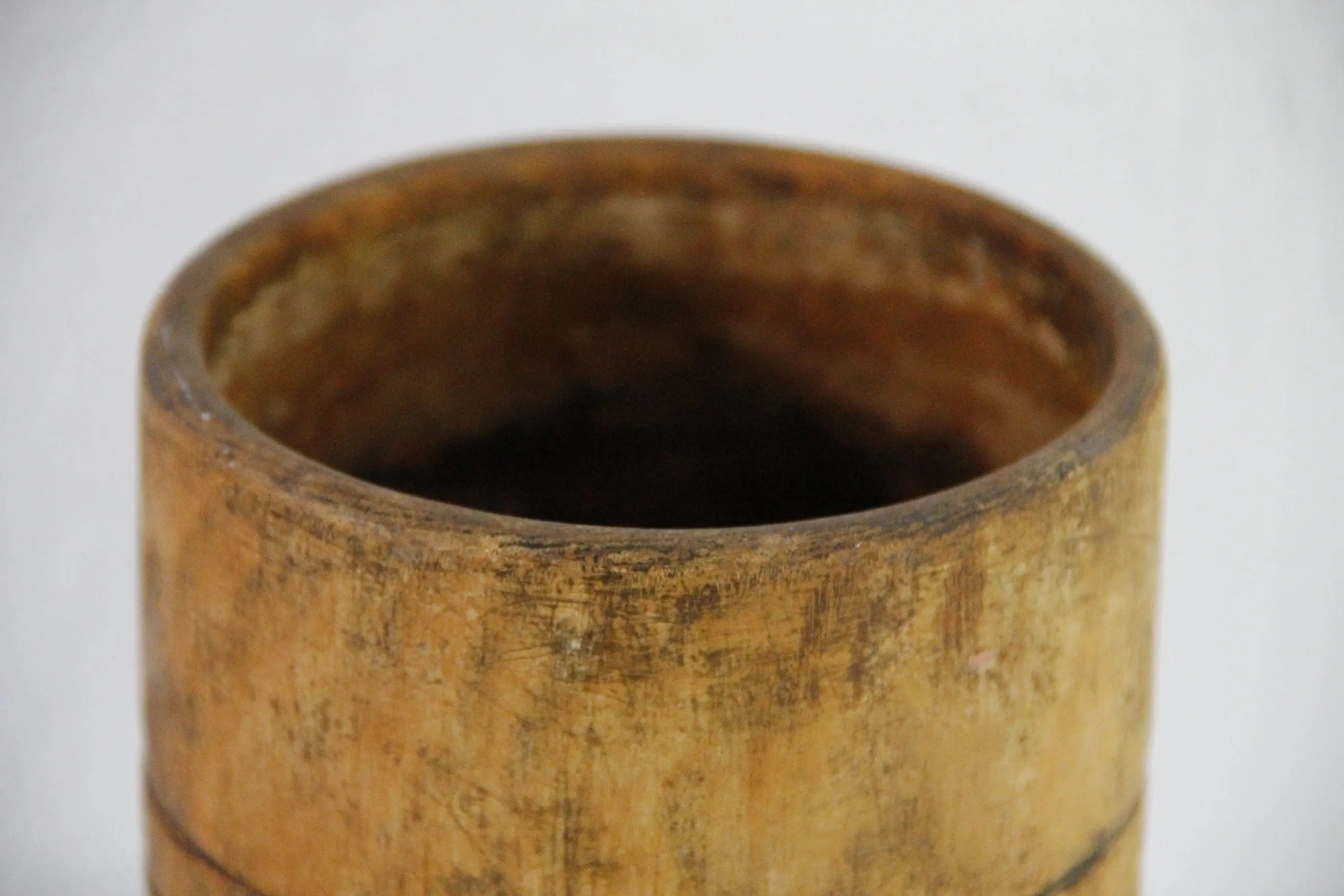 Antique Wooden Mortar and Pestle | Rustic Kitchen Decor  Debra Hall Lifestyle